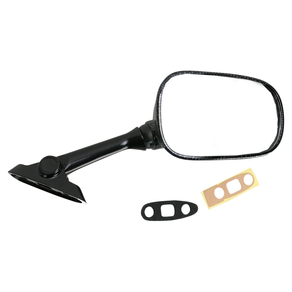 Emgo Carbon Fiber Right Hand Mirror for 2002 Suzuki GSXR1000 - Motorcycle Replacement Part for Improved Visibility & Safety Riding