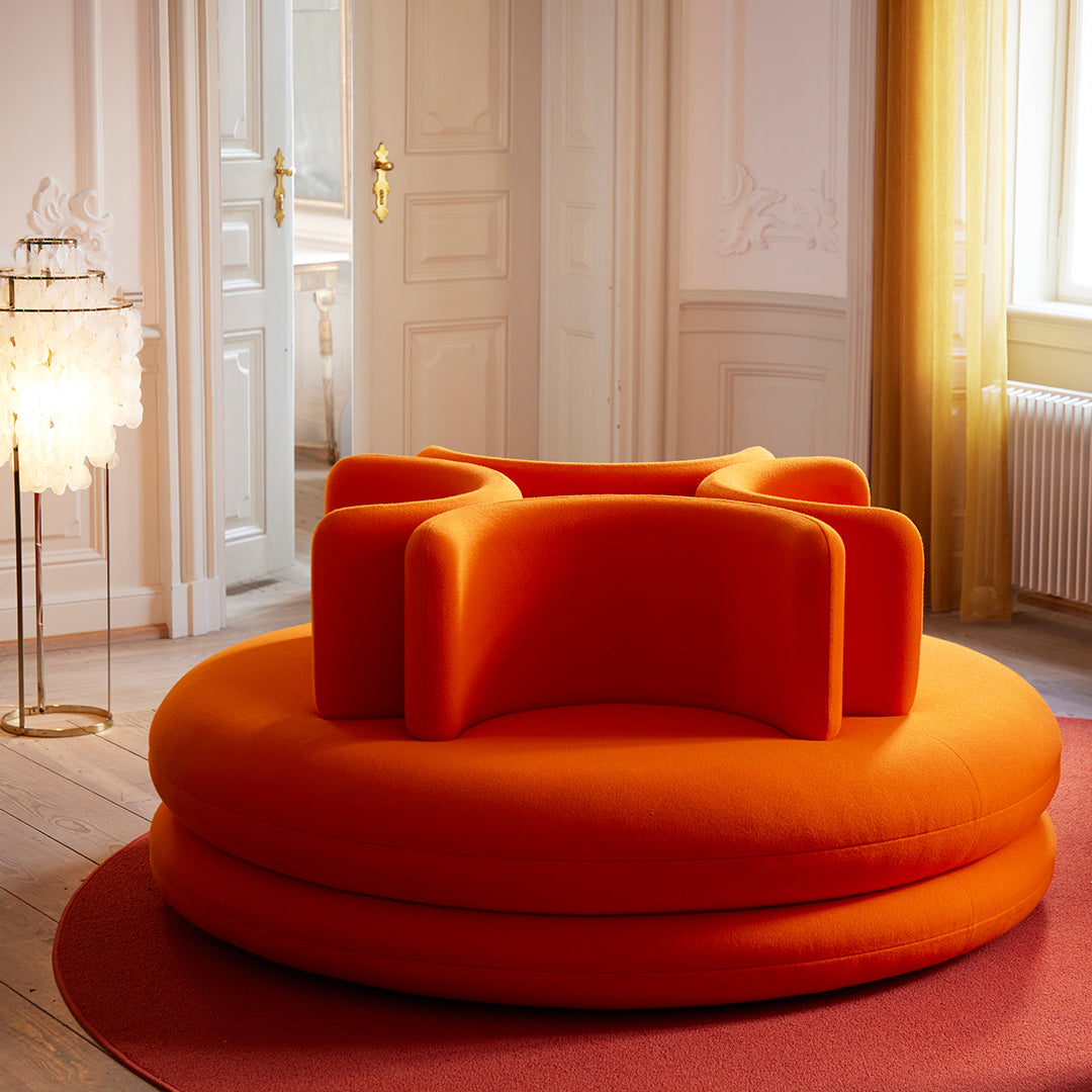 Verner Panton Easy Sofa by Verpan - Mid-Century Modern Lounge Chair for Living Room, Office & Lounge Spaces