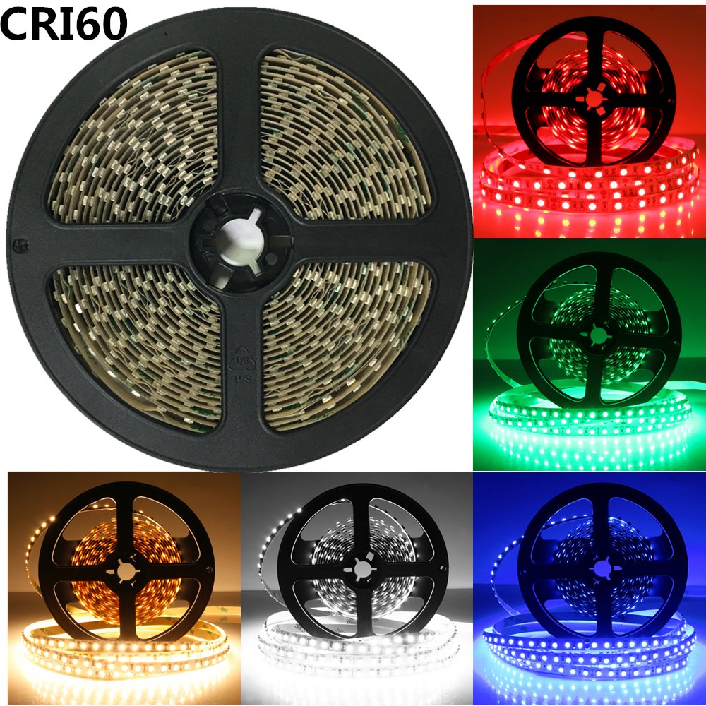 LightingWill 16.4Ft Red LED Strip Lights 620nm - 300 LEDs SMD3528, 12V DC Flexible Ribbon with Adhesive Tape - Perfect for Bedroom, Kitchen, Party & Home Decoration Lighting