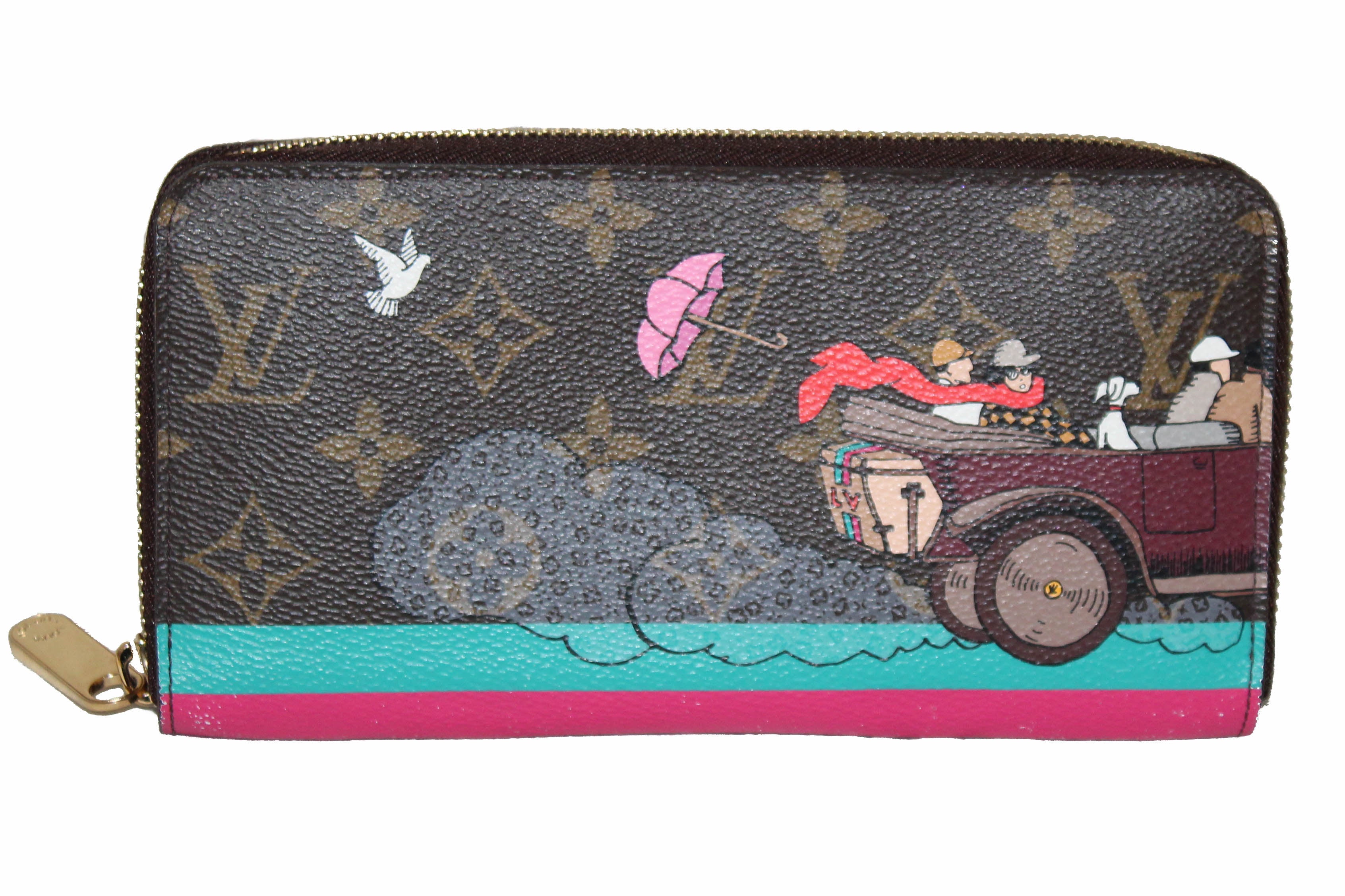 Authentic Louis Vuitton Limited Edition Monogram Evasion Zippy Wallet for Women - Luxury Compact Zip Around Coin Purse for Travel, Everyday Use & Gift Giving