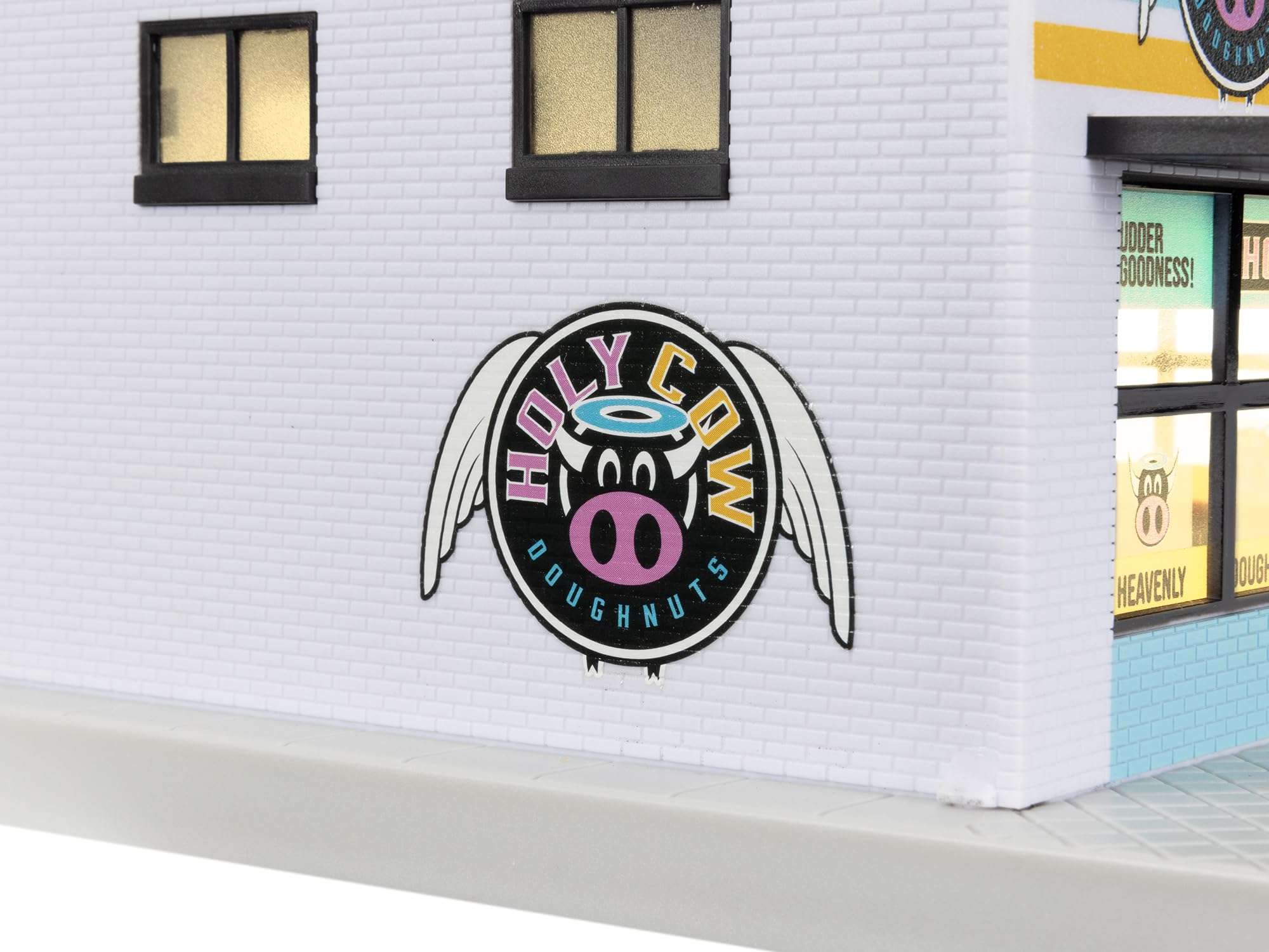 Lionel O Gauge Holy Cow Plug-Expand-Play Donuts & Coffee Shop Model Train Accessory - Perfect for Train Layouts, Collectors & Holiday Displays