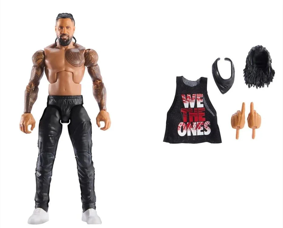 Jimmy Uso WWE Elite Collection Series 114 Wrestling Action Figure - Authentic Collectible for WWE Fans & Display Decor