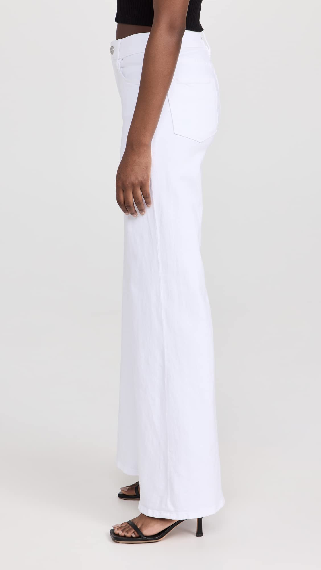 FRAME Women's High Waisted Palazzo Jeans - Stretchy Comfort Fit Wide Leg Trousers for Casual & Office Wear