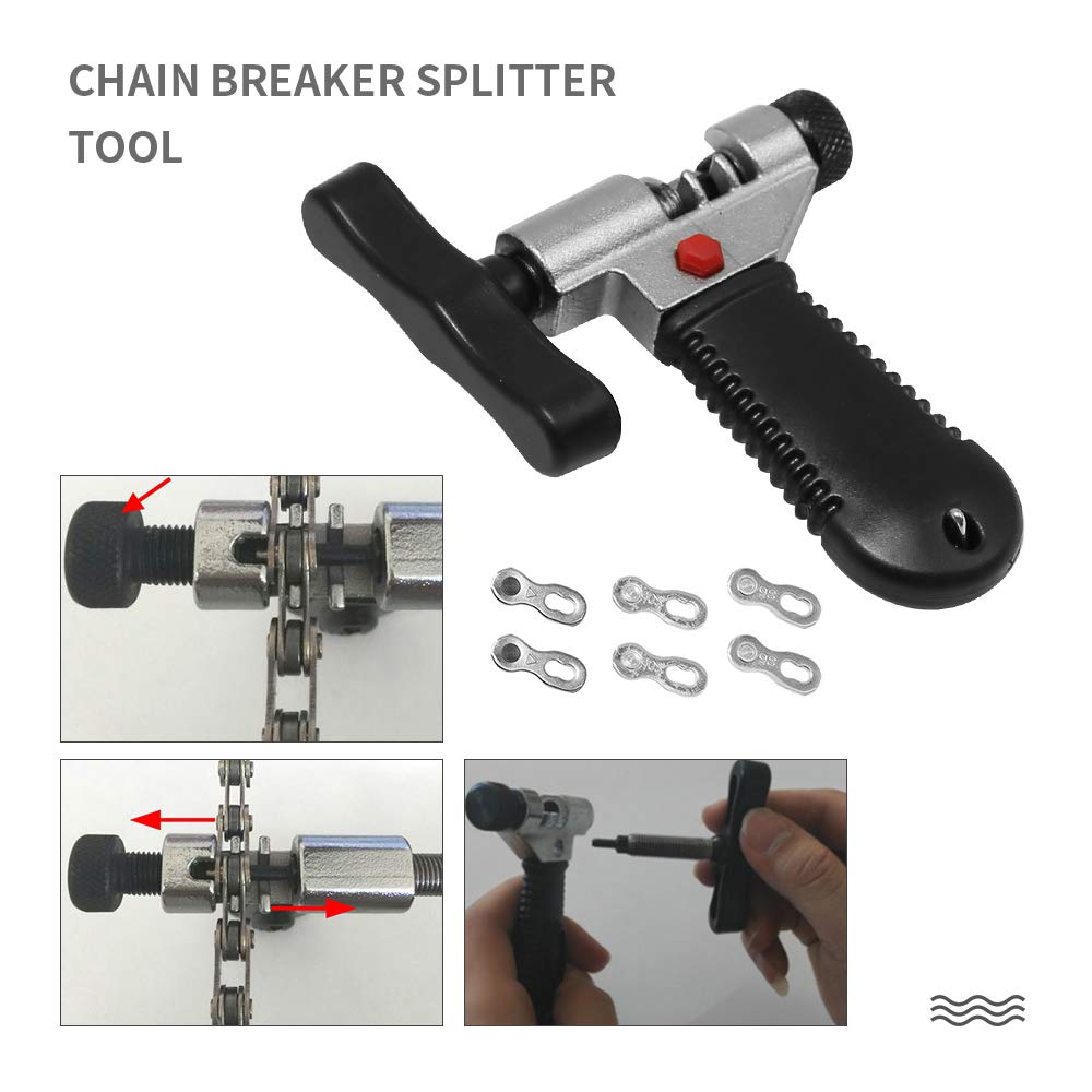 **Bike Chain Tool Kit - Professional Chain Breaker, Link Opener & Closer, Wear Indicator - Essential Bike Repair Tool for Maintenance & DIY Fixes - Perfect for Mountain, Road & BMX Bikes**
