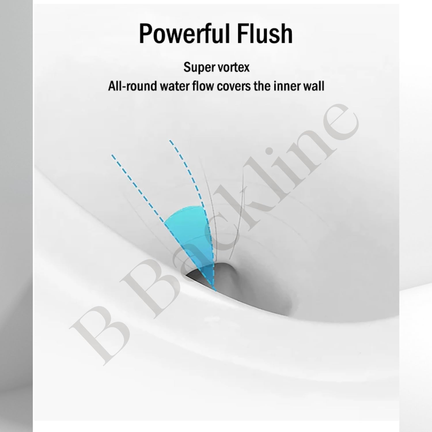 Premium B BACKLINE Ceramic Siphon One Piece Western Toilet with Soft Close Seat - Modern Bathroom Commode, Water Closet with S-Trap Floor Outlet (Black Glossy) - Ideal for Home, Hotel & Commercial Restrooms