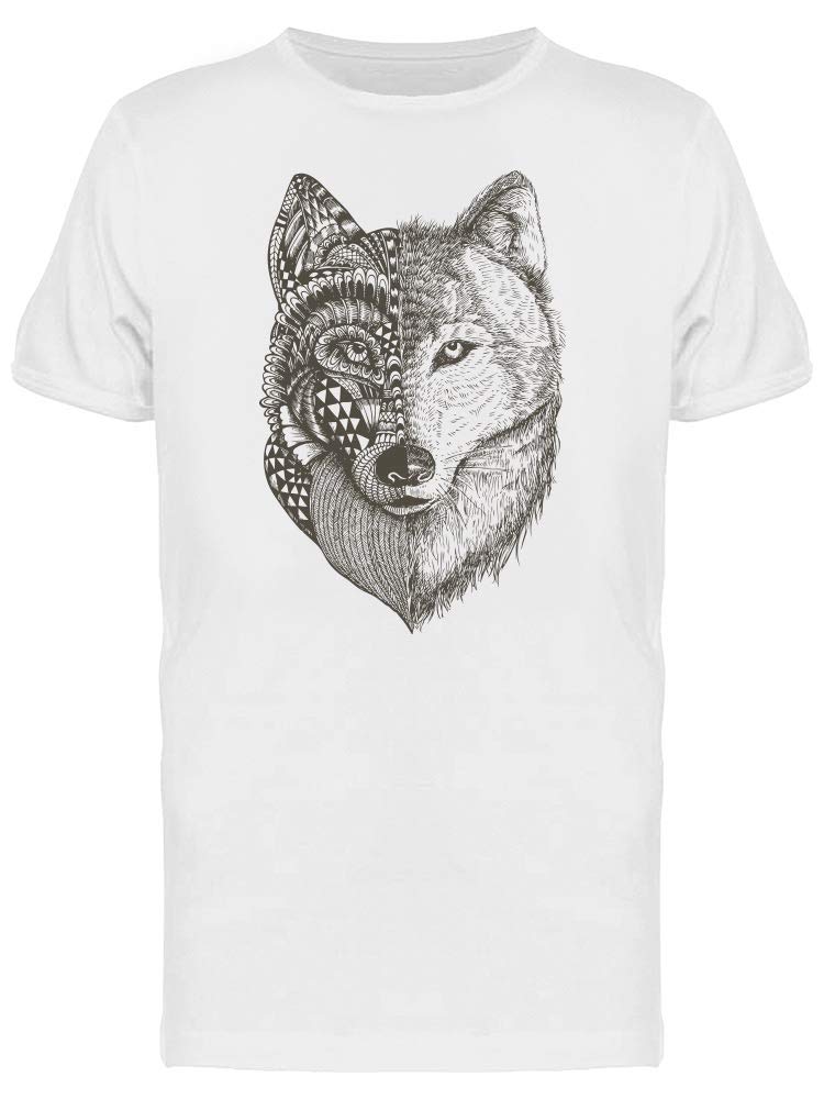 Zen Wolf Paint Splatters Graphic T-Shirt for Men | Trendy Streetwear & Casual Outfit | Perfect for Music Festivals, Concerts and Urban Fashion