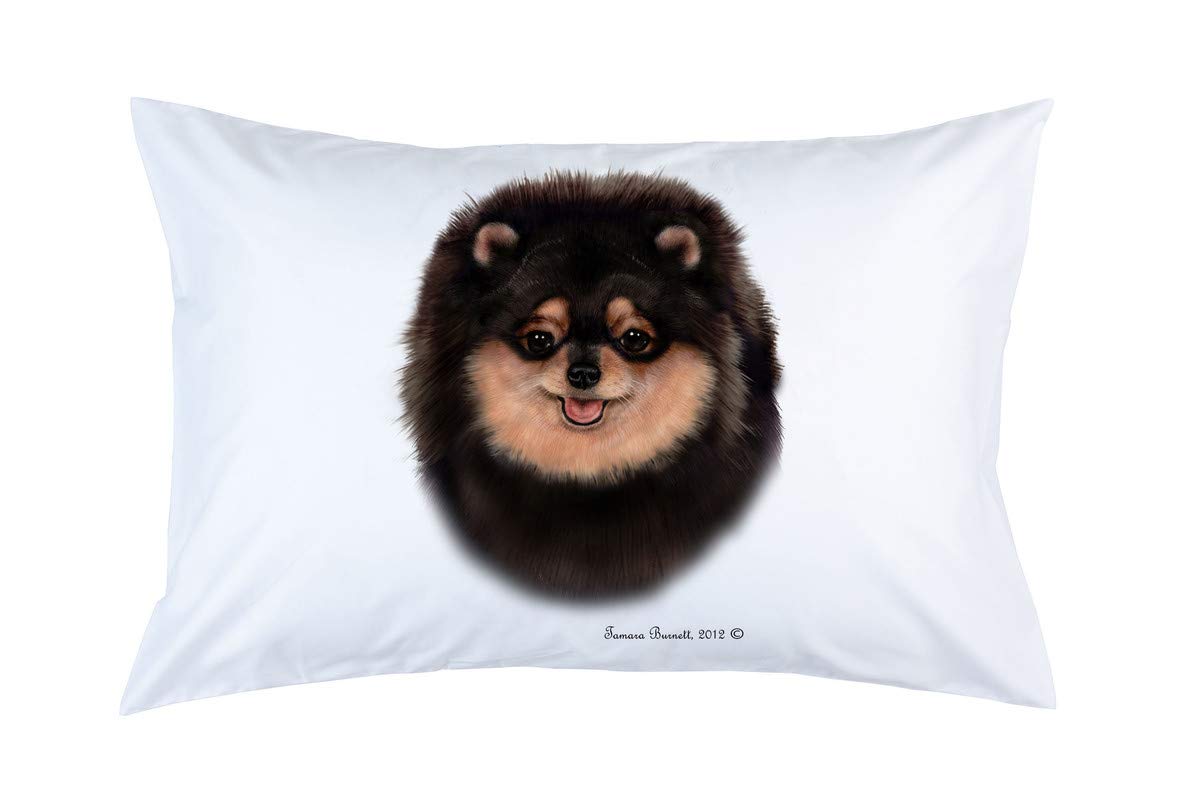 Premium Pomeranian Black & Tan Microfiber Pillow Cases - Soft 20x30 Inch Standard Size - Perfect for Dog Lovers' Home Decor, Bedroom & Couch Accessories