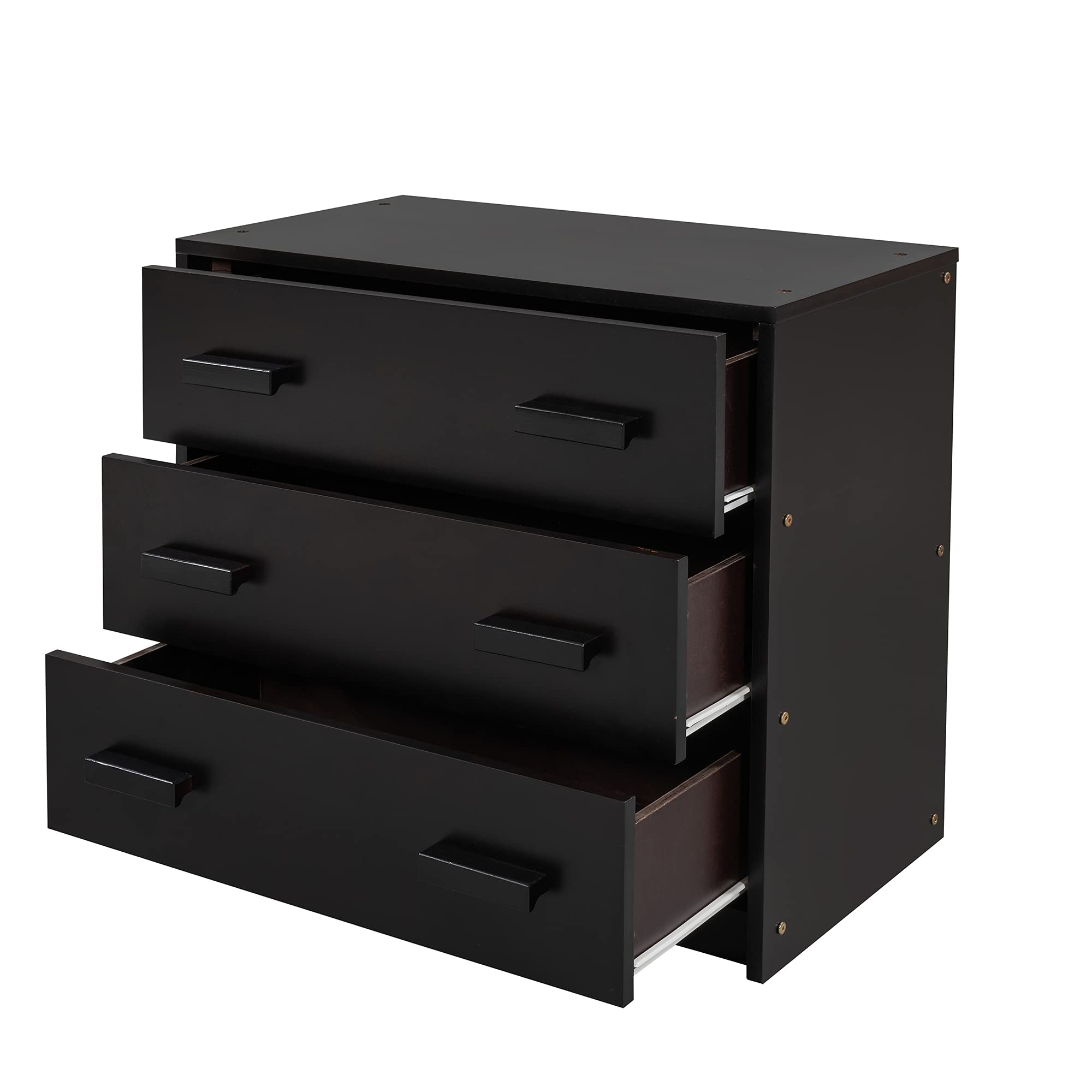 Twin Size Loft Bed with 3 Wide Drawers & Storage Shelf - Sturdy Wooden Bunk Bed for Teens, Kids & Small Spaces - Perfect for Dorm Rooms, Apartments & Bedroom Organization