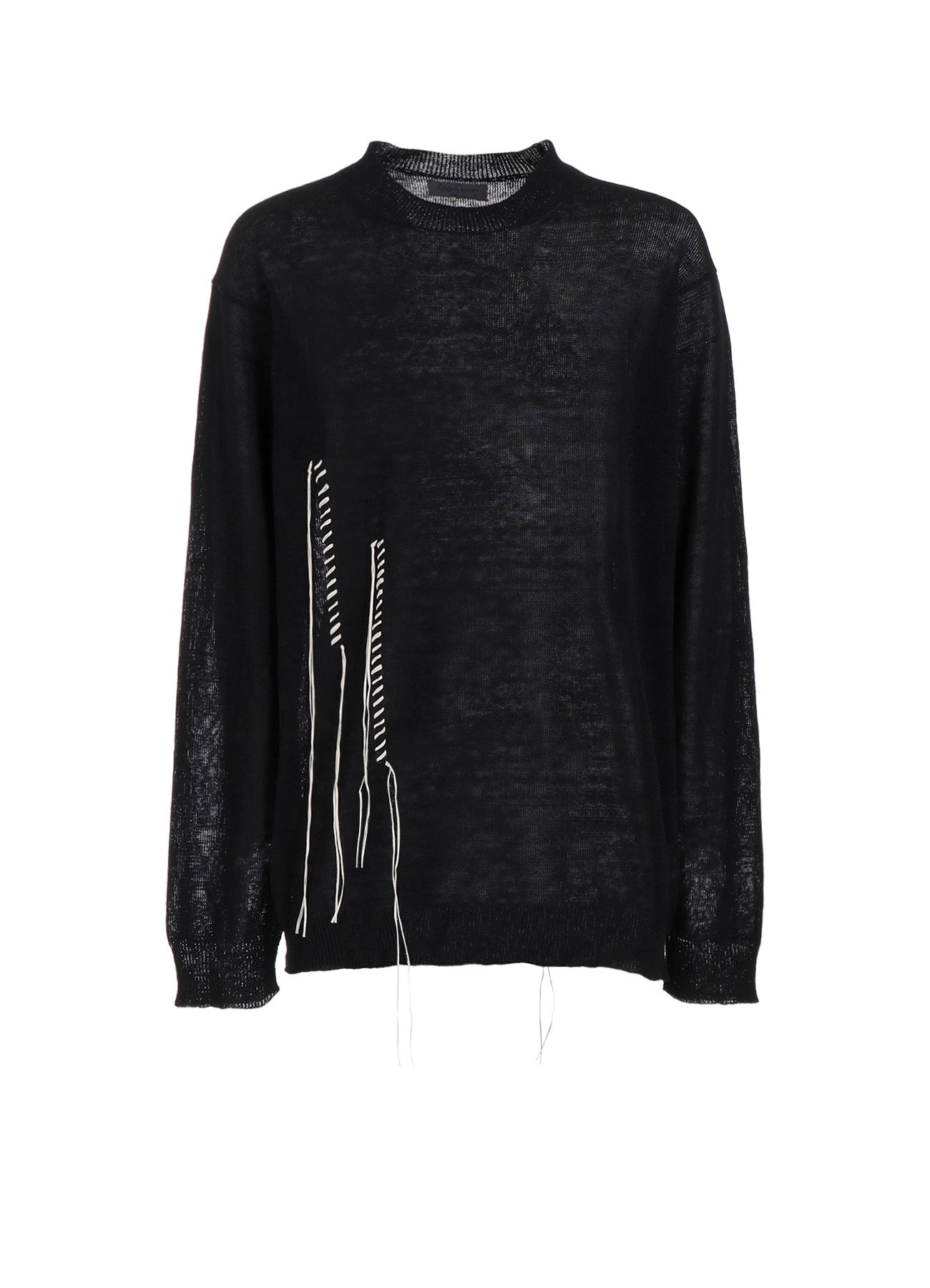 10G Plated Crossed Pattern Round Neck Embroidered Knit Sweater - Stylish & Comfortable for Casual Wear, Office & Daily Outfits