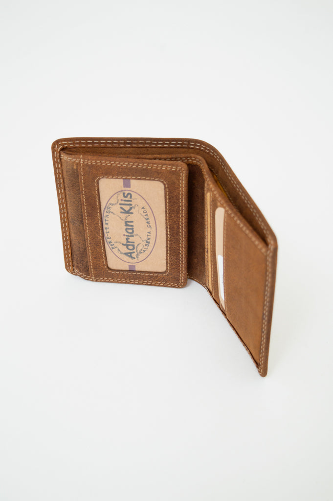 Adrian Klis 230 Buffalo Leather Wallet for Men - Slim RFID Blocking Bifold Wallet with Money Clip - Perfect for Everyday Use, Travel & Business