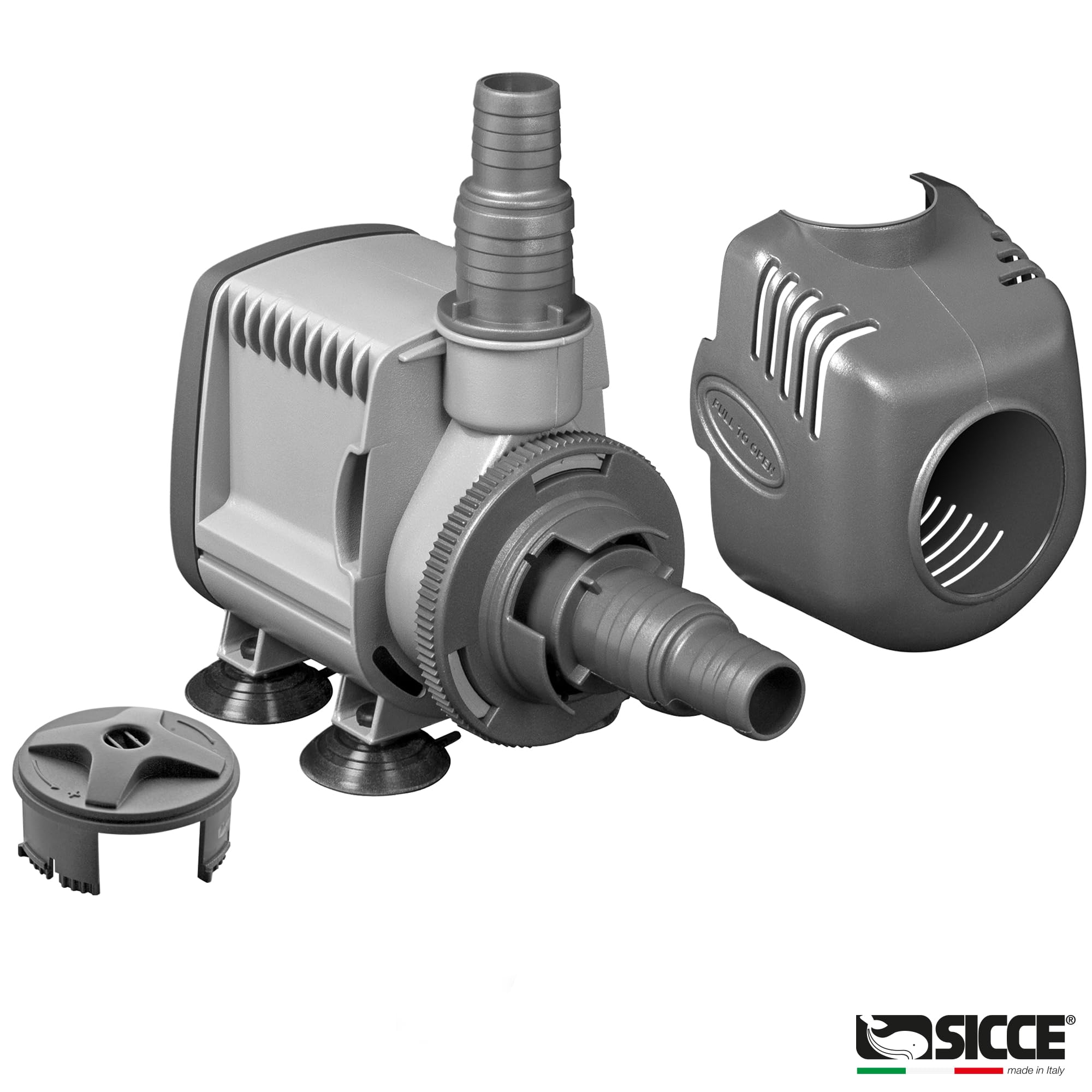 SICCE Syncra Silent 3.0 Submersible Water Pump - 714 GPH Ultra Quiet Aquarium Pump for Fish Tank, Pond, Fountain | Italian Made 48W Durable Design for Freshwater & Saltwater | Perfect for Hydroponics, Terrariums & Water Features
