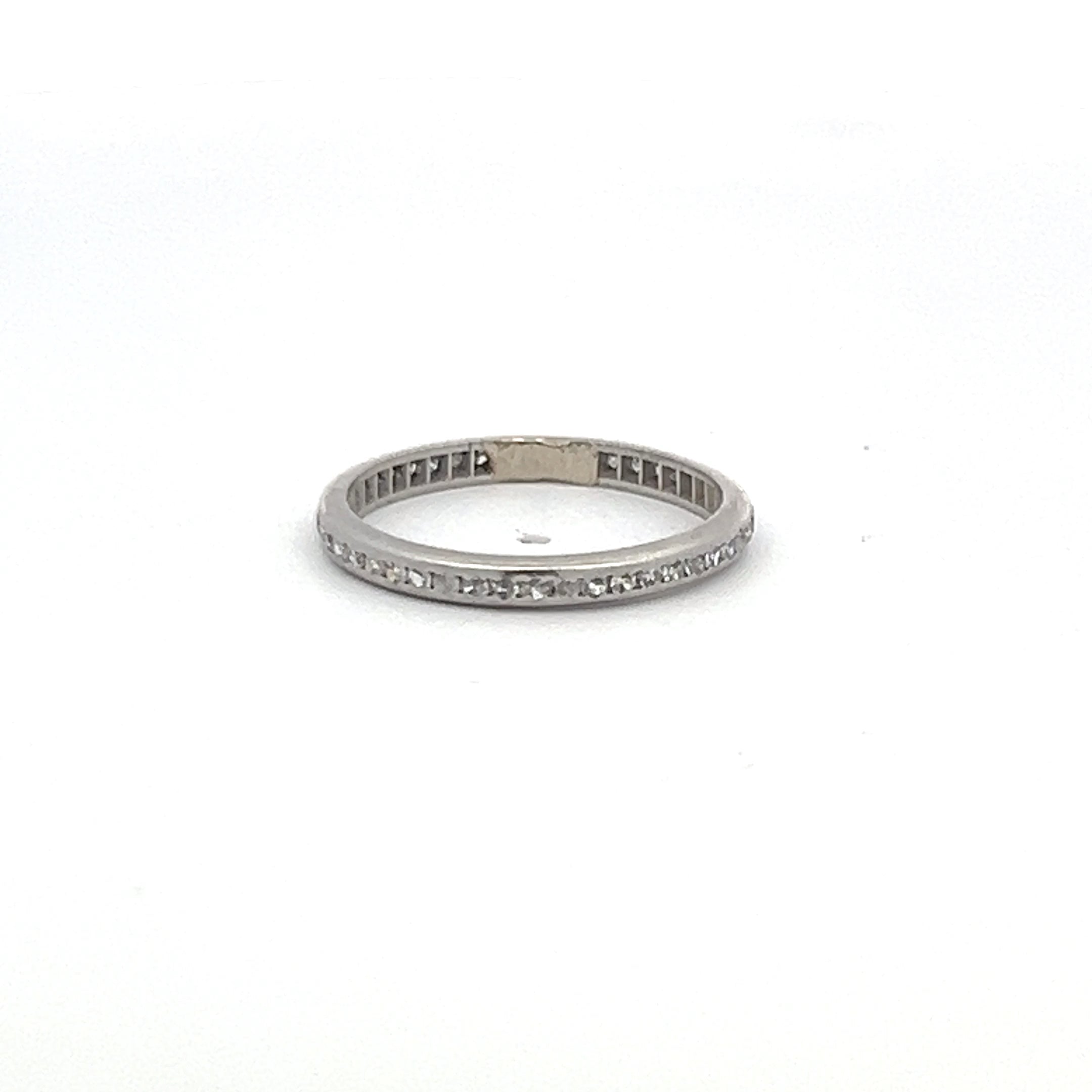 0.12 Carat Round Brilliant I I1 Diamond 14K White Gold Wedding Band Ring - Perfect for Engagement, Anniversary & Everyday Wear