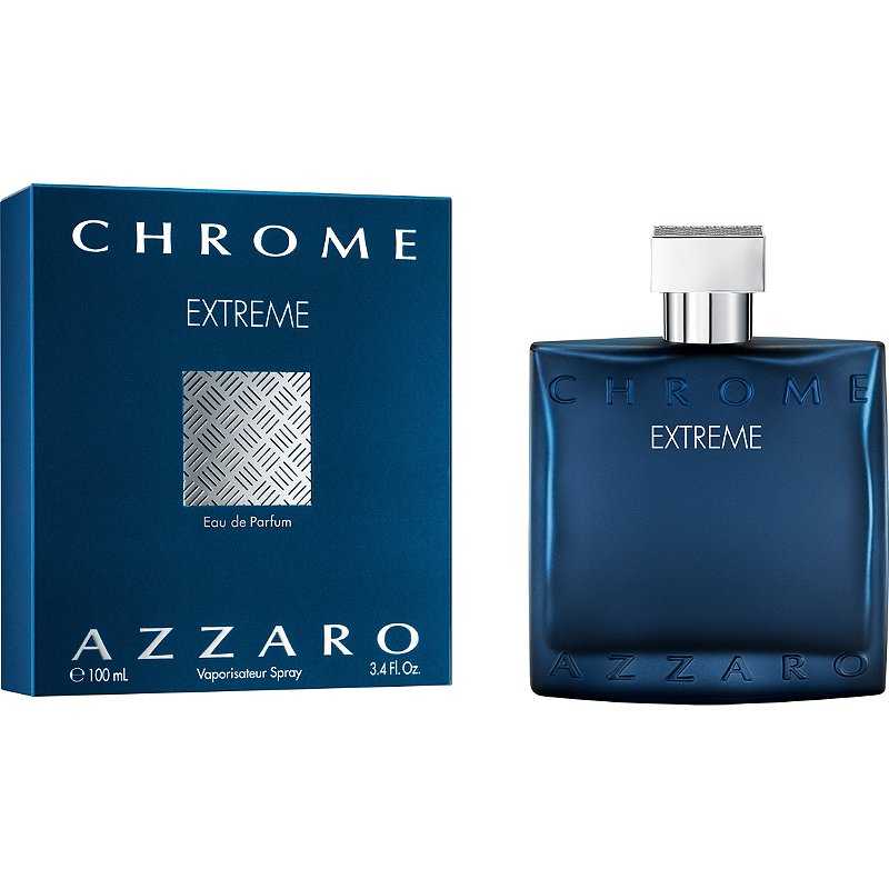 Azzaro Chrome Extreme Eau de Parfum Spray for Men - Fresh Citrus & Woody Fragrance for Day & Night Wear, Office & Special Occasions
