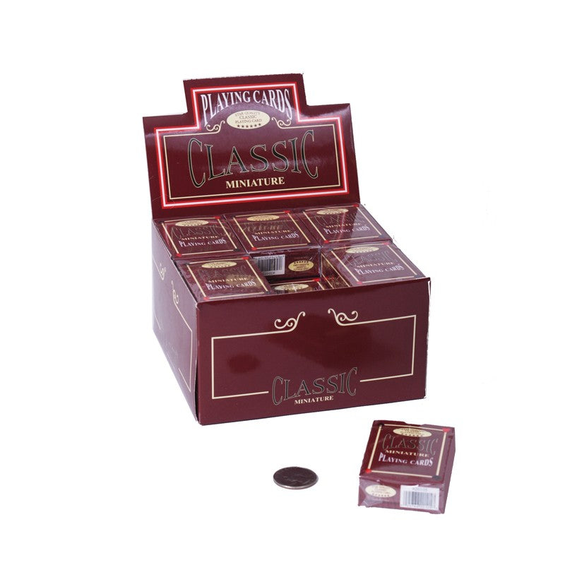Vintage Mini Playing Cards - Classic Poker Size Deck for Magic Tricks, Card Games & Collectibles | Perfect for Travel, Parties & Family Game Nights