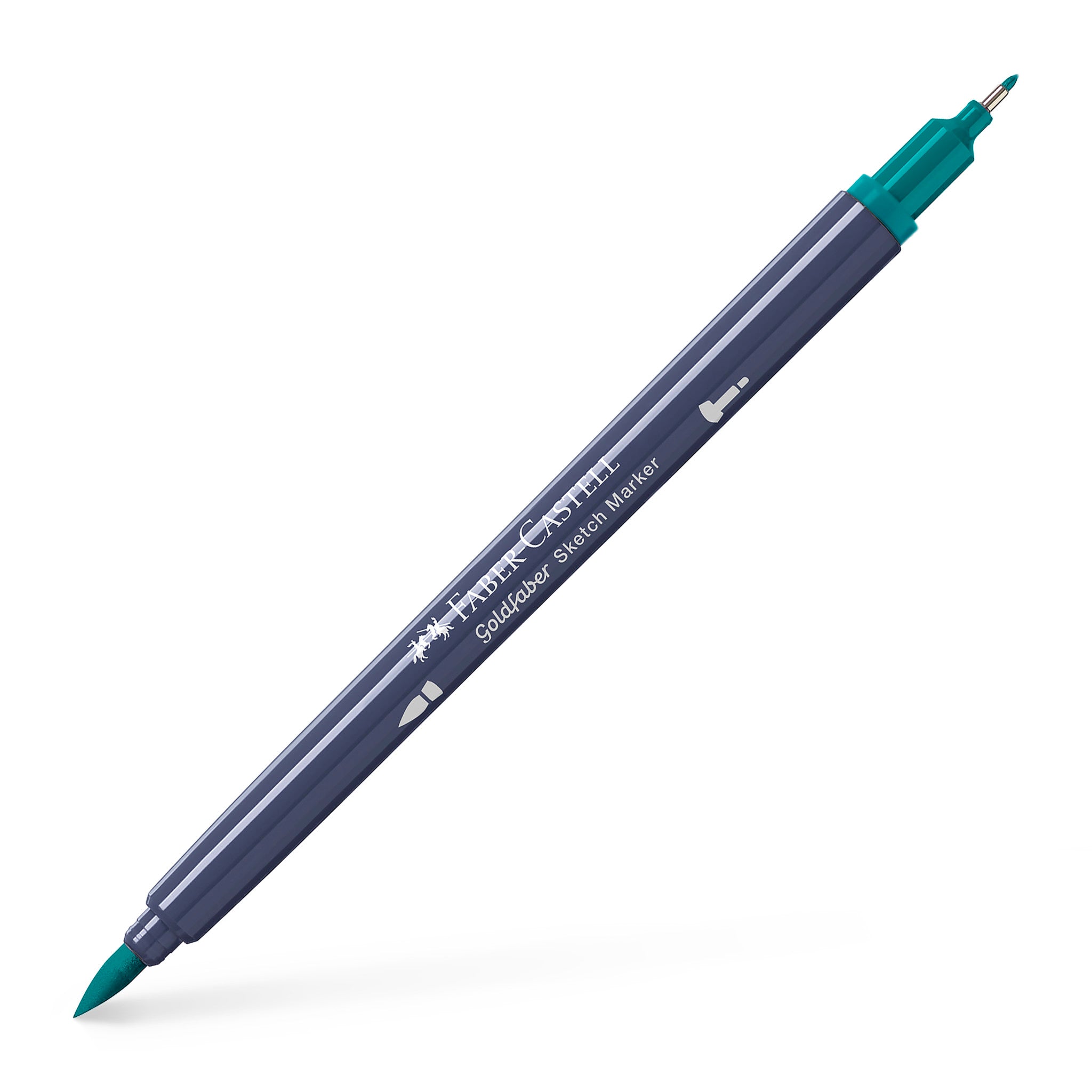 Goldfaber Sketch Marker - #313 Dark Cobalt Green - Premium Artist Sketching Pen for Drawing, Illustration & Calligraphy - Perfect for Sketchbooks, Canvas & Mixed Media Art Projects