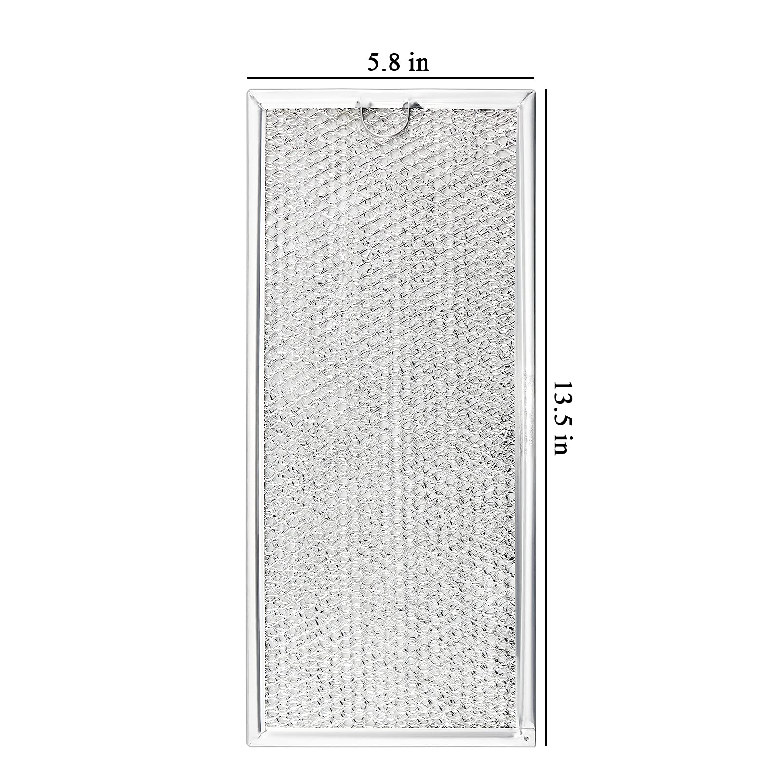Beaquicy WB06X10596 Microwave Grease Filter - Aluminum Mesh Replacement for GE Microwaves - Compatible with AP3792368 & PS952418 (2-Pack) - Perfect for Kitchen Ventilation & Microwave Maintenance