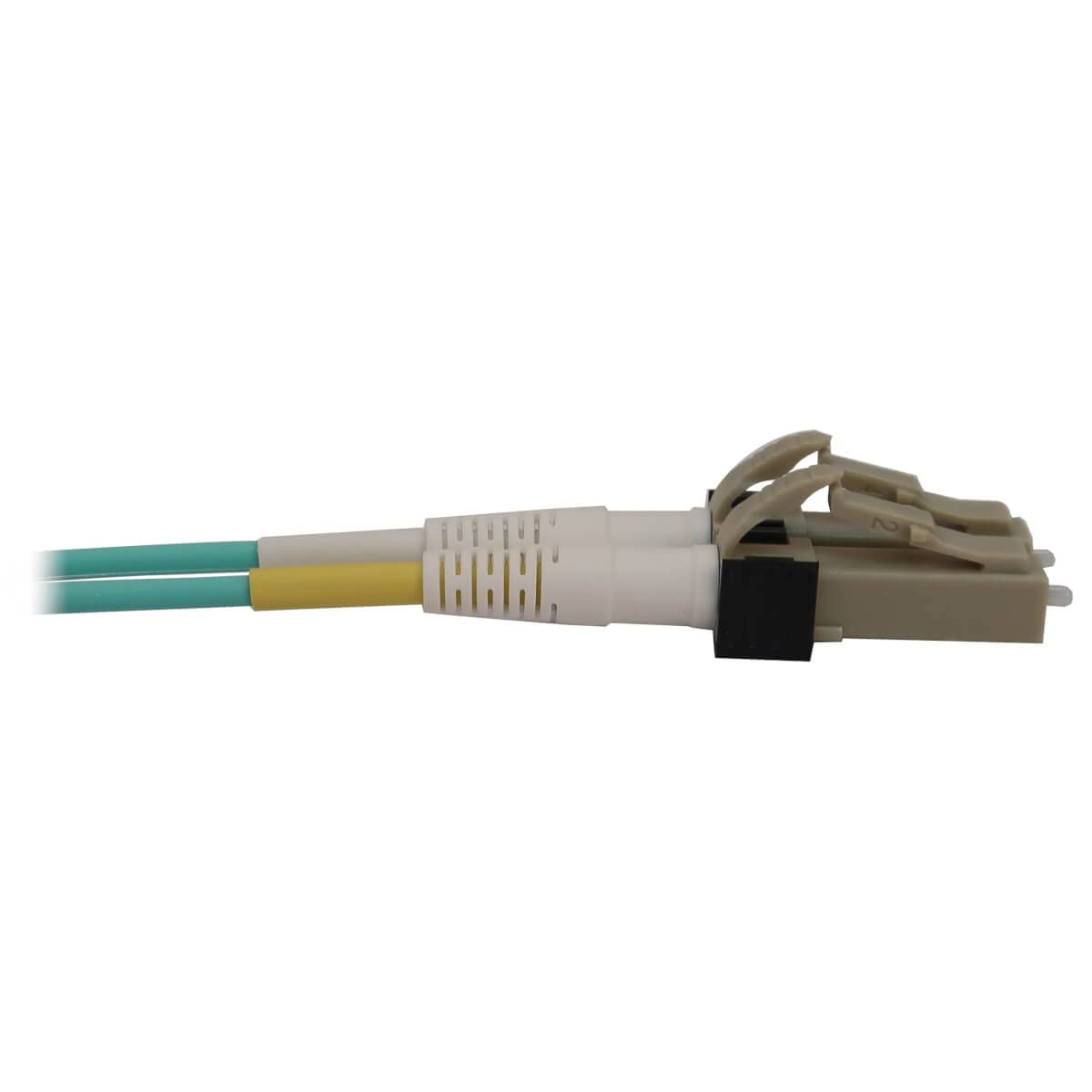Tripp Lite OM3 MTP/MPO to 4X LC Fiber Patch Cable - 50/125 Multimode, 12 Fiber, 40/100/400GbE, LSZH Aqua, 5m/16.4ft - High-Speed Data Center & Server Room Connectivity Solution (N844X-05M-8L-P)