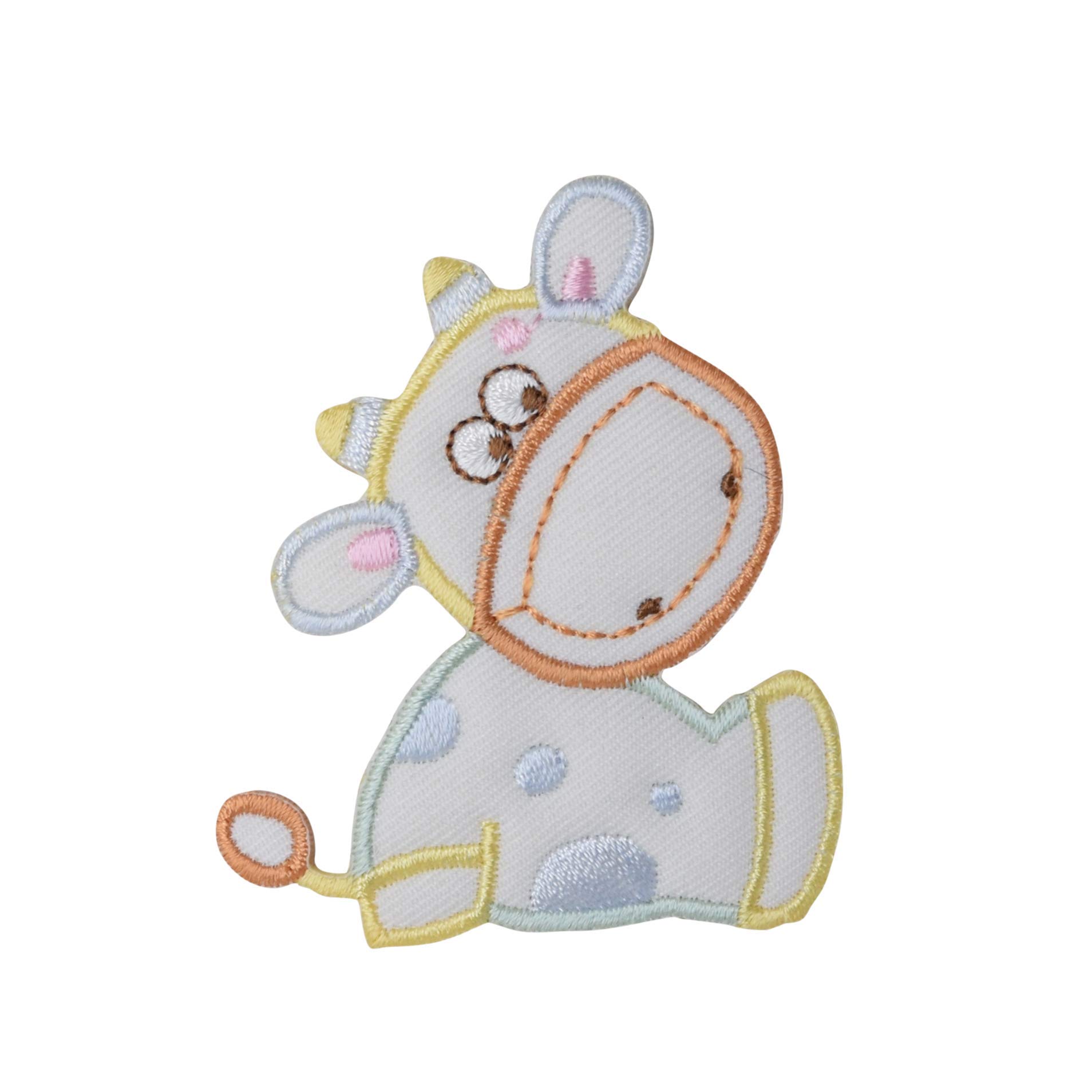 Kids' Cow Embroidered Iron-On Patch for DIY Clothing, Backpacks & Denim Jackets - Fun Sewing Craft for Children