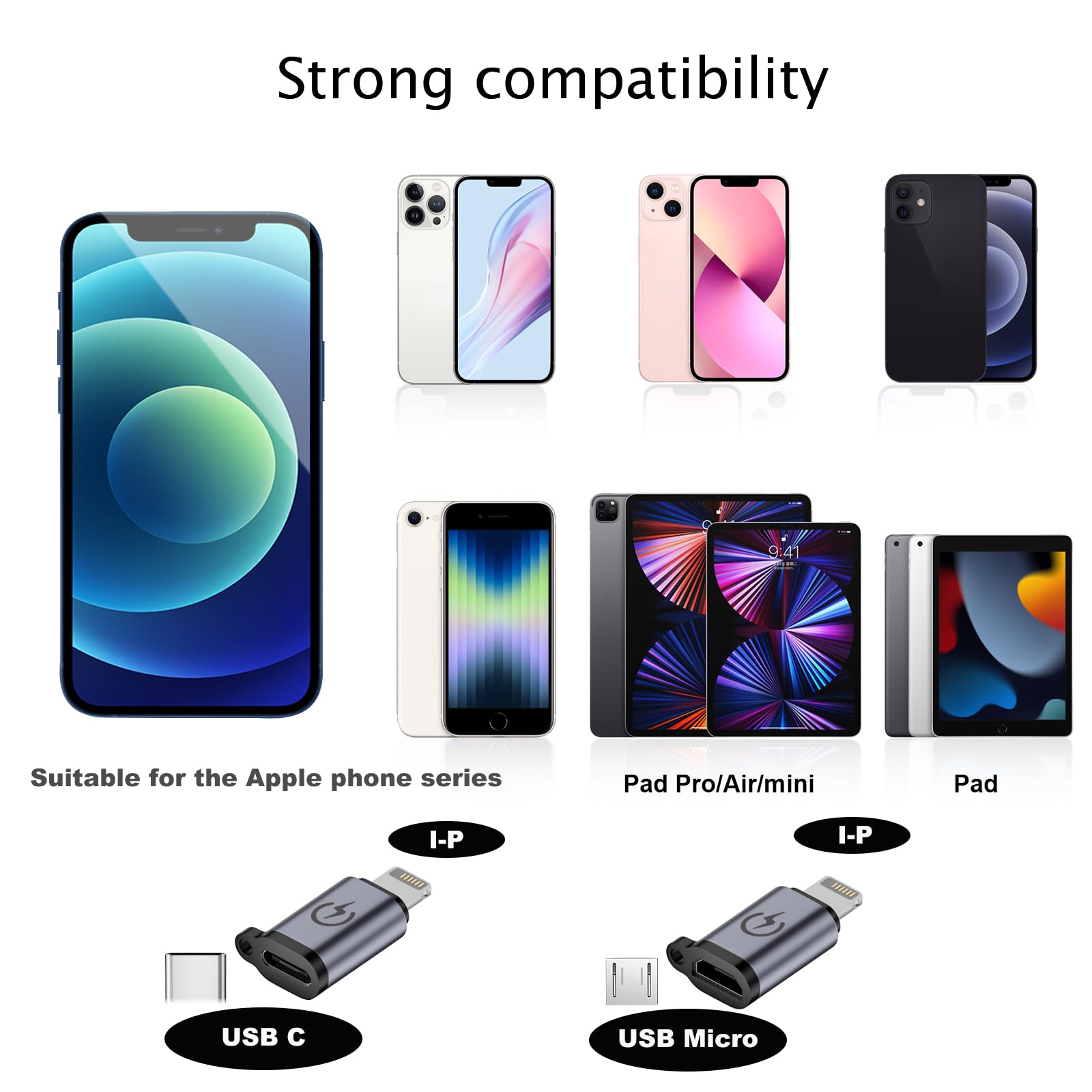 9-Pack USB C to Micro Adapter Set - USB Type C to Micro USB Converter, OTG Charging Cable for Samsung, Android, PS4 - Perfect for Travel, Home & Office Use