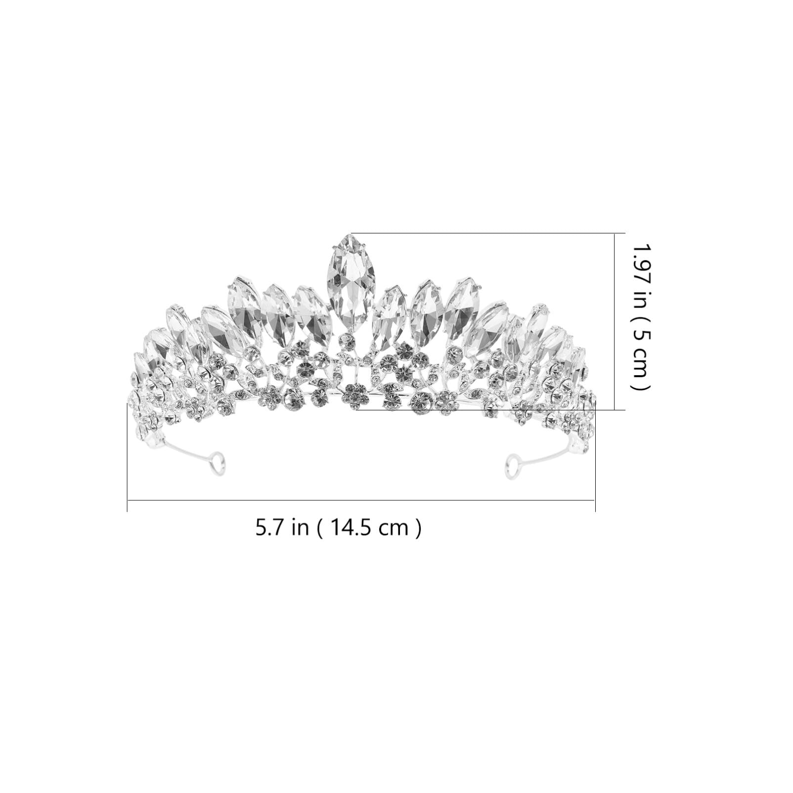 Beavorty Elegant Metal Hair Crown - Wedding Headpiece, Bridal Tiara, Cosplay Accessories & Birthday Hair Jewelry for Women | Perfect for Brides, Parties, and Special Occasions