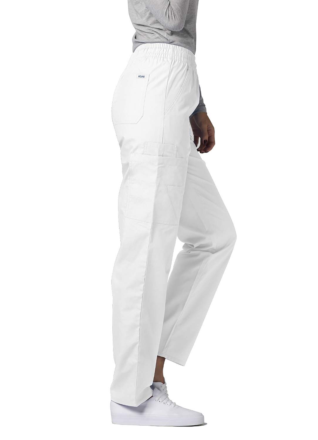 Adar Women's Universal Tapered Cargo Scrub Pants - Comfortable Medical Work Pants for Nurses, Doctors & Healthcare Professionals - Perfect for Hospital Shifts & Clinical Duties