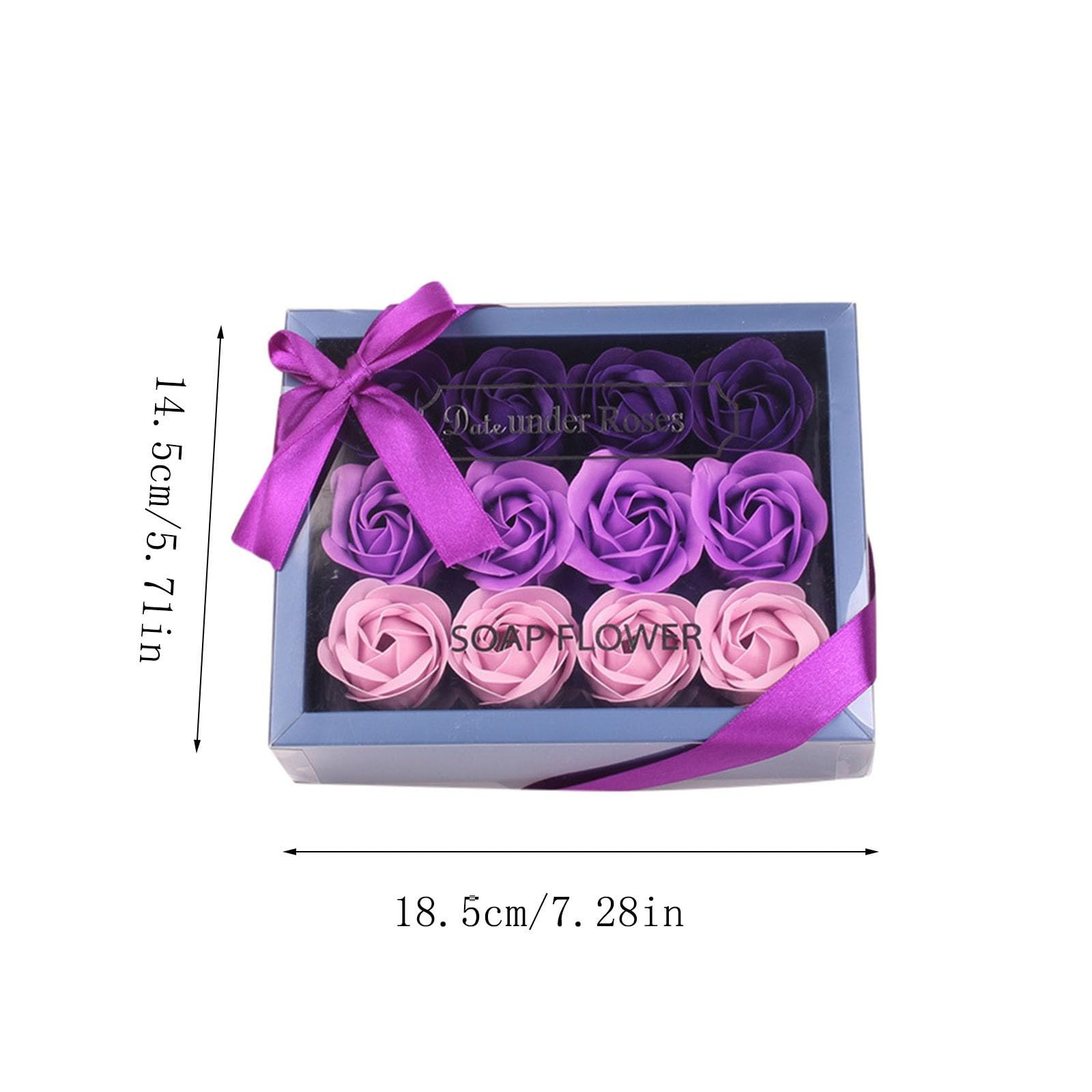 12-Piece Rose Petal Scented Bath Soap Set - Floral Aroma for Relaxing Bath, Anniversary, Birthday, Wedding & Valentine's Day Gift (Pink) - Perfect for Spa Nights, Romantic Gifts & Self-Care Moments