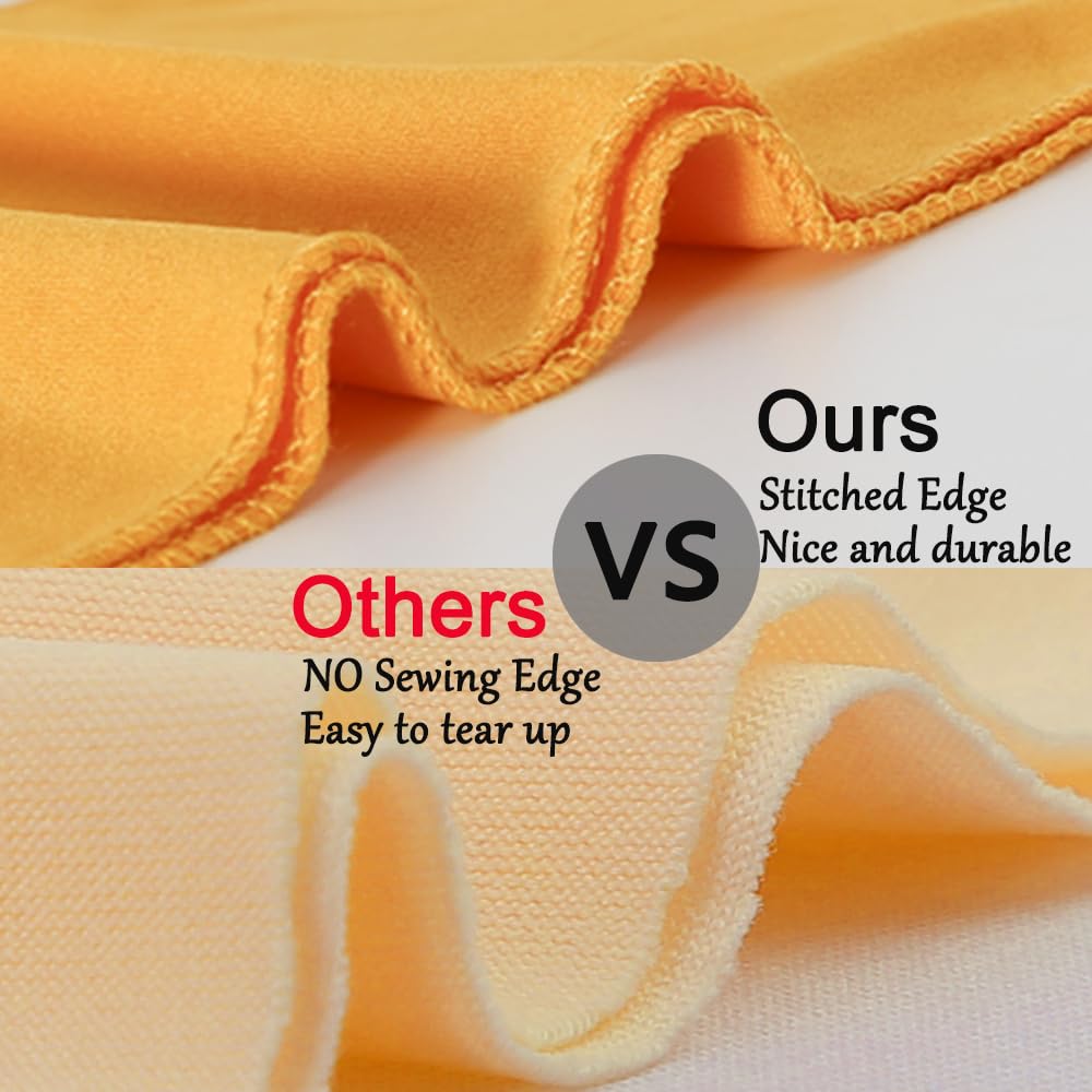10-Piece Stretchy Chair Sash Bands with Bowknot Sliders - Elastic Spandex Chair Ribbons for Wedding, Party, Banquet, Birthday & Graduation Decorations - Gold | Perfect for Table Settings, Venue Decor, and Event Styling