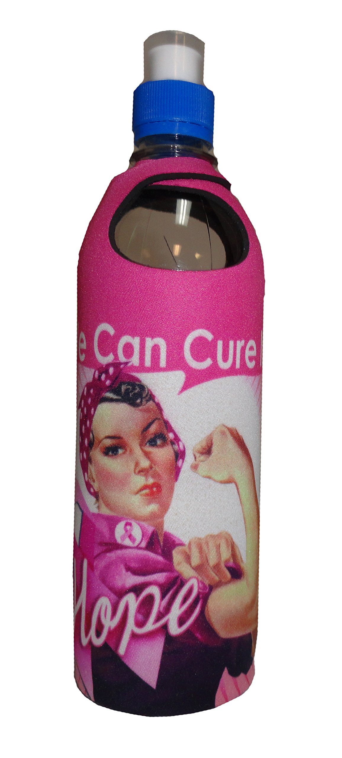 Kolder BCA Water Bottle Insulator Cooler - Hope Theme Insulated Cup Holder for Hot & Cold Drinks - Perfect for Cancer Awareness, Outdoor Activities, and Office Use