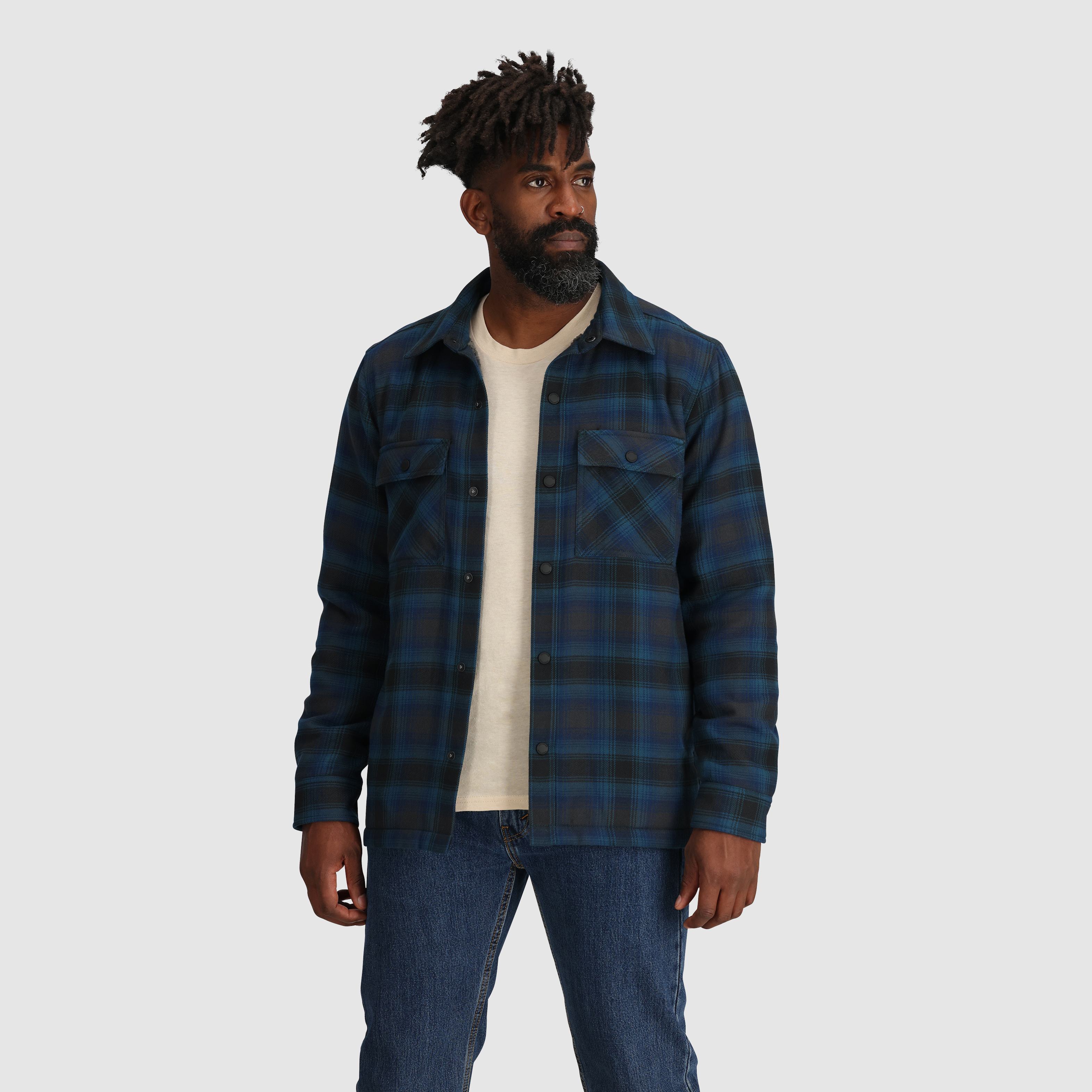 Men's Feedback Shirt Jacket - Lightweight Casual Button Up Shirt for Outdoor & Work | Perfect for Hiking, Travel and Office Wear