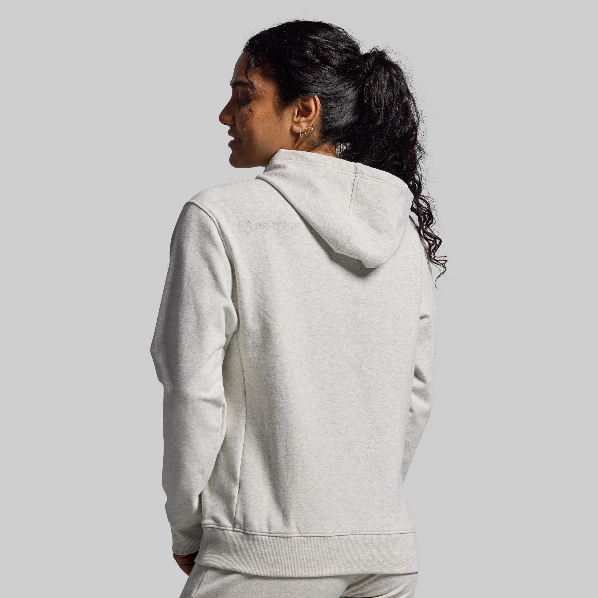 Women's Comfortable Heather White Jogger Set - Soft Lounge Pants & Matching Top for Yoga, Running & Casual Wear