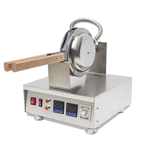 Kolice Electric Bubble Waffle Maker Machine - Non-Stick Iron Griddle with Digital Timer & Adjustable Temperature - Perfect for Snack Bars, Food Trucks, Restaurants & Home Breakfast - Make Delicious Hong Kong Style Egg Waffles for Parties, Cafes and Street Food Business