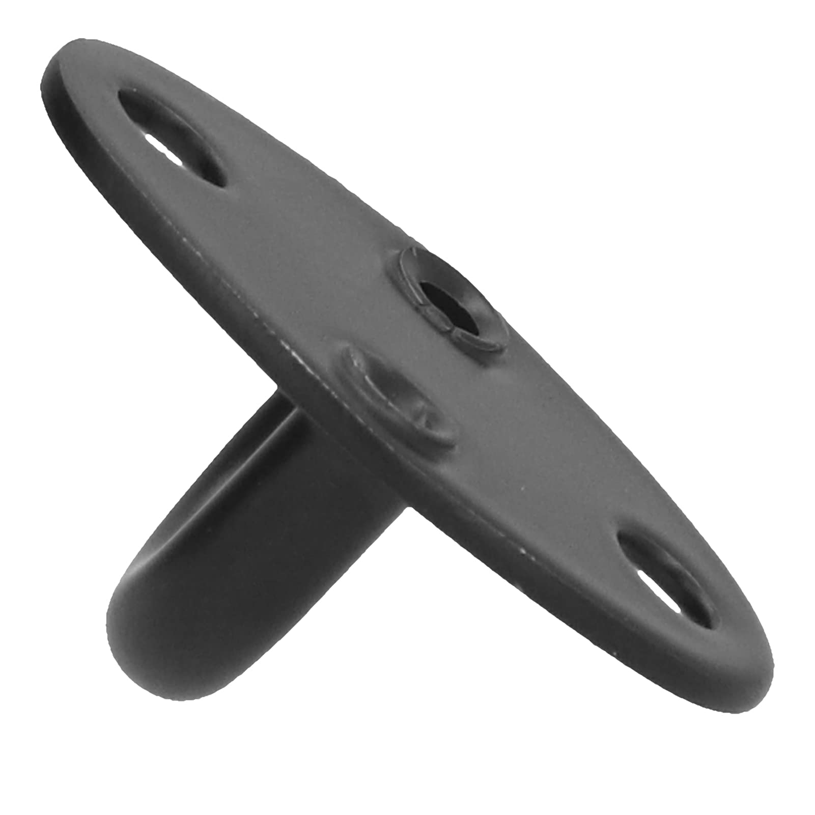 10Pcs Heavy Duty Stainless Steel U-Shaped Ceiling Hooks - Wall Mount Pad Eye Plate Top Hanging Hardware for Swings, Chairs, Hammocks - Perfect for Indoor/Outdoor Hanging Decor, Garage Storage & Backyard Setup (Black)
