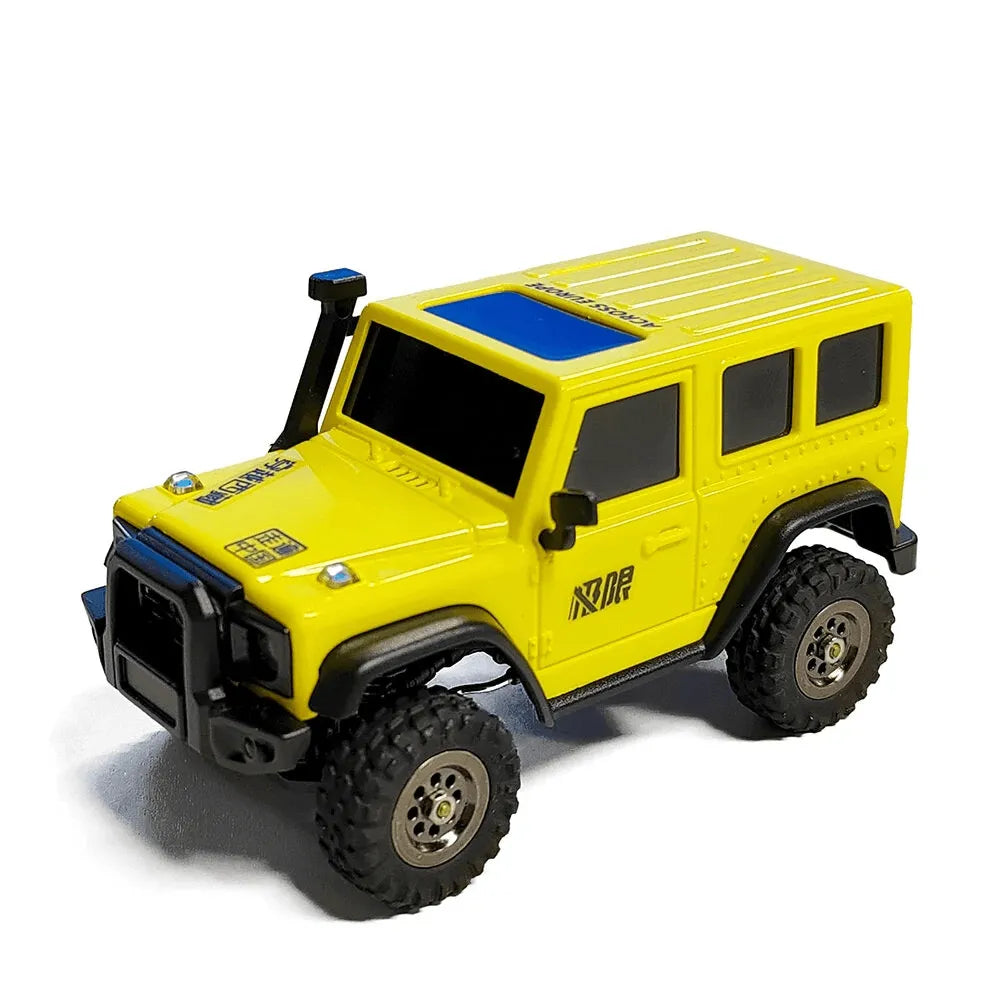 LDARC X43 Mini Rock Crawler 1/43 Scale 4WD RC Car - Ready to Run (RTR) Remote Control Off-Road Vehicle for Adults & Kids - Perfect for Indoor Crawling, Office Desk Racing & Backyard Adventures