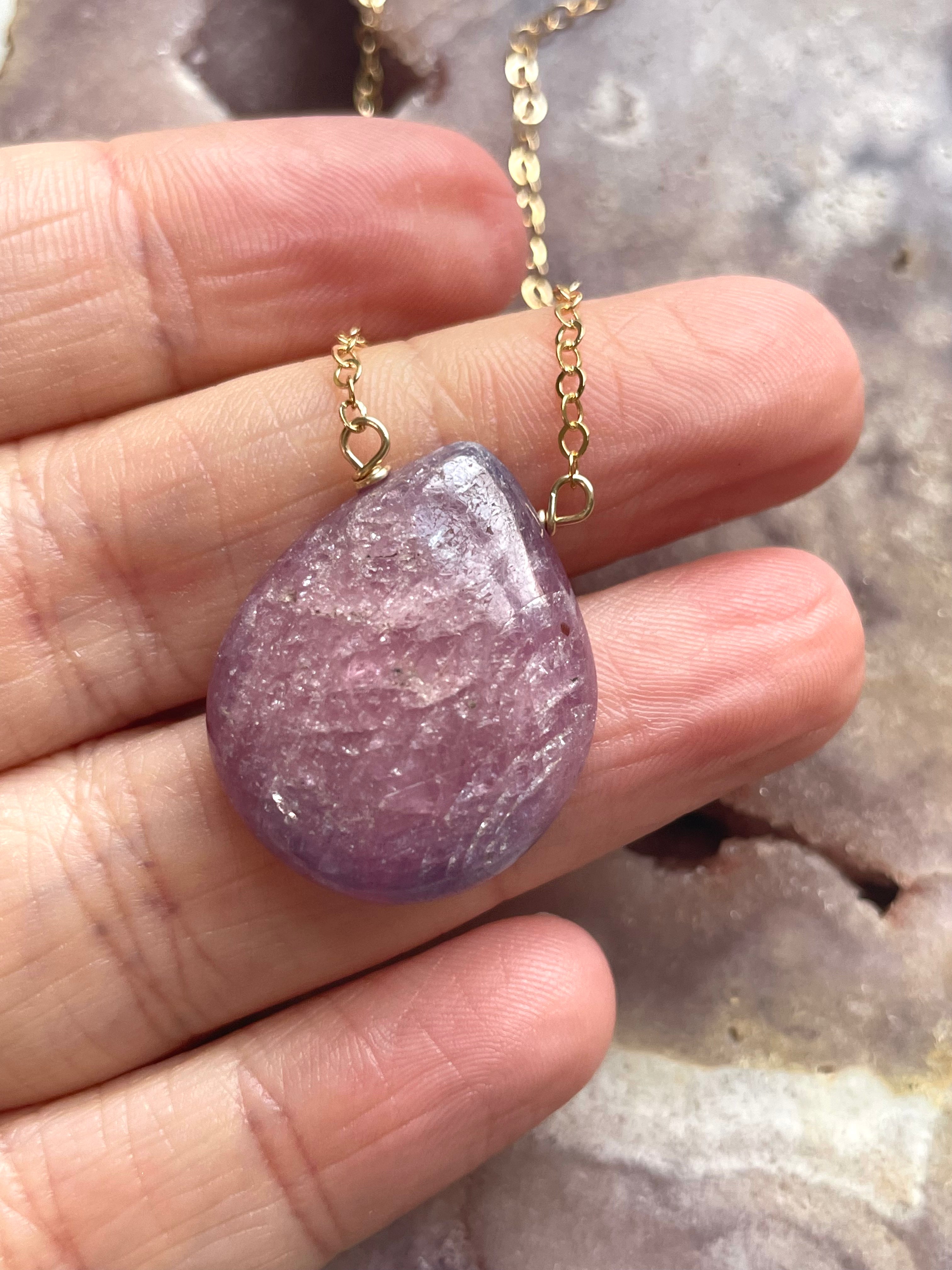 Genuine Ruby Pendant Necklace - 14K Gold Statement Jewelry for Women | Elegant Gift for Anniversary, Birthday & Special Occasions