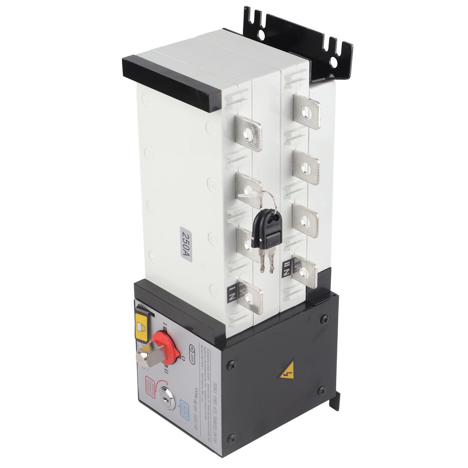 250A Automatic Transfer Switch AC400V 2 in 1 Out - Isolated Power Transfer Switch for Generator Backup | Home & Commercial Power Supply Solution