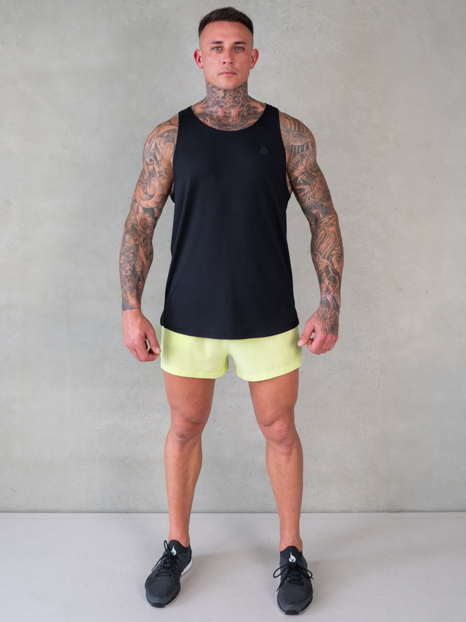 3 Pack Men's Workout Shorts - Quick Dry & Breathable Gym Shorts for Running & Training - Lime Green - Perfect for Fitness, Yoga & Outdoor Activities