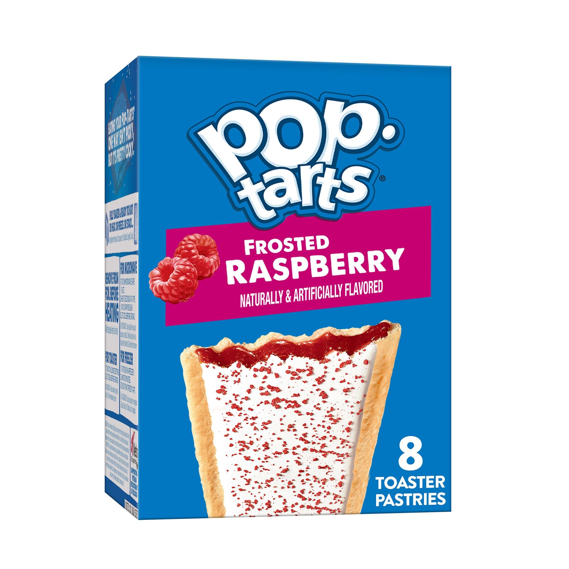 Frosted Raspberry Pop-Tarts Toaster Pastries - 13.5oz Box (8 Count) | Quick Breakfast, Kids Snacks & On-the-Go Treats for School, Office or Travel