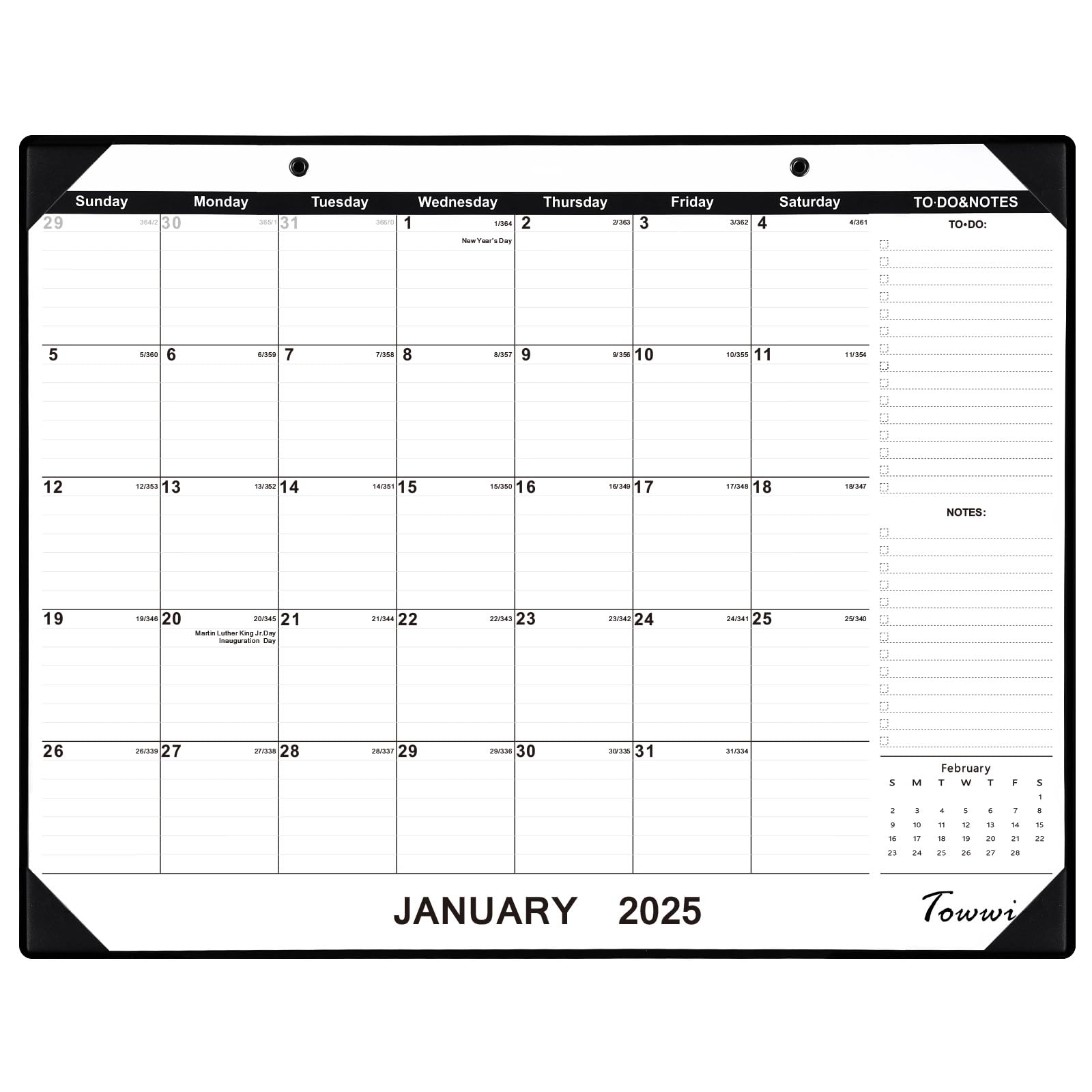 TOWWI 2025 Large Desk Calendar 22