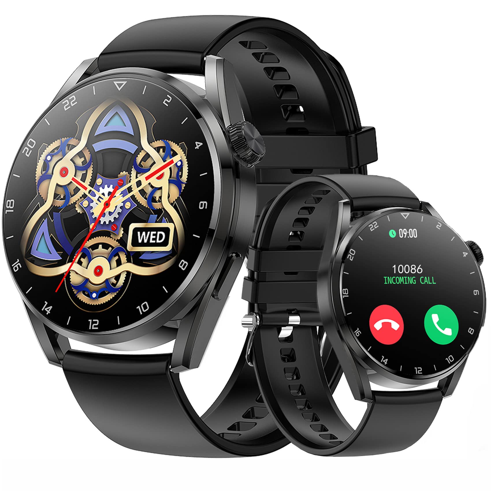 GAMSARO Smart Watch for Men - Fitness Tracker with Bluetooth Calling, Heart Rate Monitor, Blood Oxygen & Sleep Tracking, 1.32
