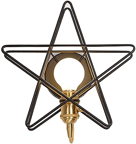 Derybol 5-Pointed Star LED Wall Lamp - E27 Light Source, Night Light for Bedroom, Living Room, Aisle - Warm White & Dimmable, Perfect for Nursery, Kids Room & Home Decor (Color: B) | Create a Cozy Ambiance for Relaxation & Nighttime Safety