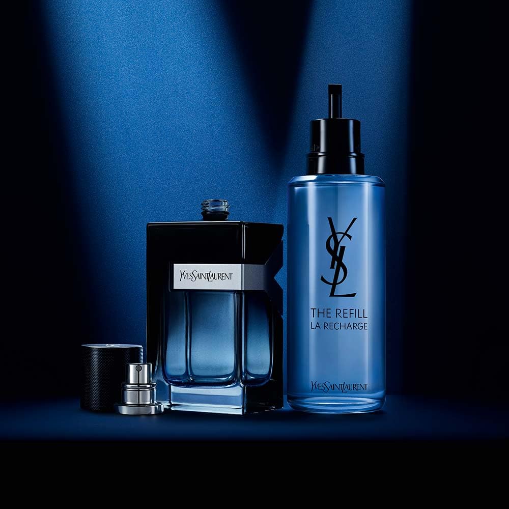 Yves Saint Laurent Y Eau de Parfum Refill for Men - 5.0 oz / 150ml | Long-Lasting Fragrance for Work, Date Night & Special Occasions
