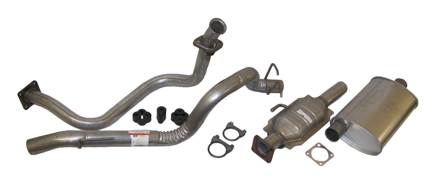 Crown Automotive Exhaust Kit - High Performance Replacement Exhaust System for Trucks & SUVs | Durable Stainless Steel Construction | Perfect for Off-Roading & Daily Commuting