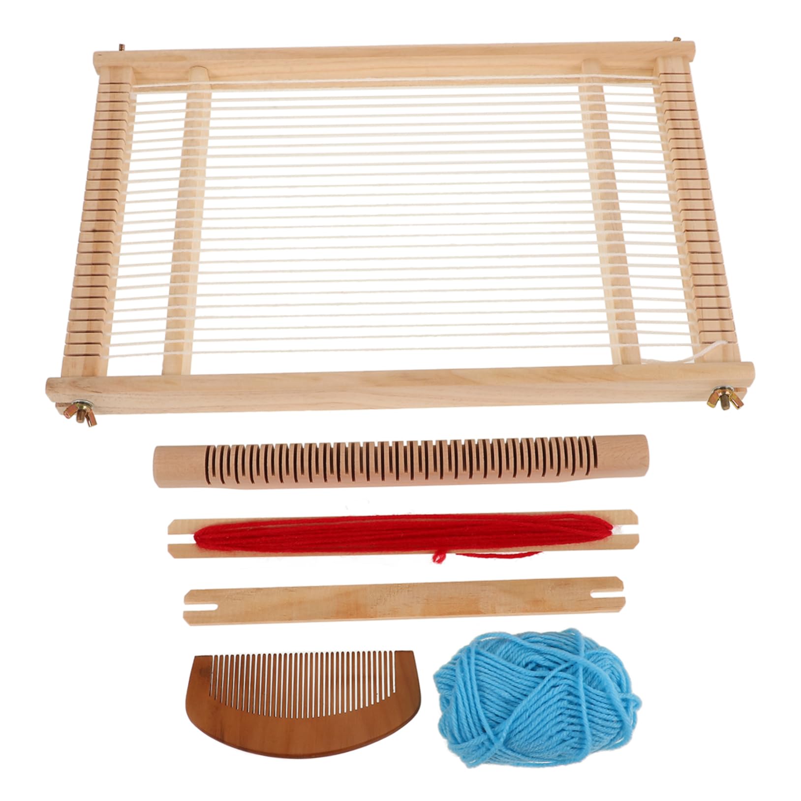 DIY Wooden Handloom Weaving Kit - Handcrafted Weaving Tool for Beginners & Experts - Perfect for Home Decor, Scarf Making & DIY Craft Projects
