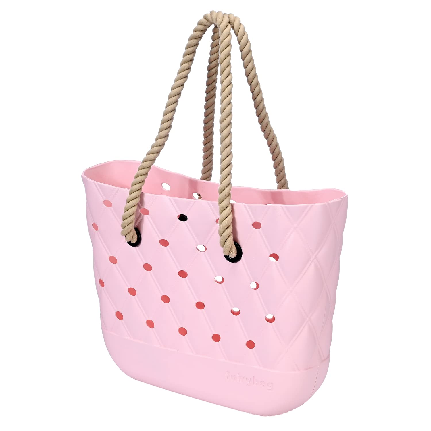 Waterproof Beach Tote Bag - Durable EVA Open Handbag for Swimming, Pool, Gym & Travel - Lightweight Washable Sports Bag with Drain Holes - Perfect for Beach Day, Boat Trips & Workout Essentials