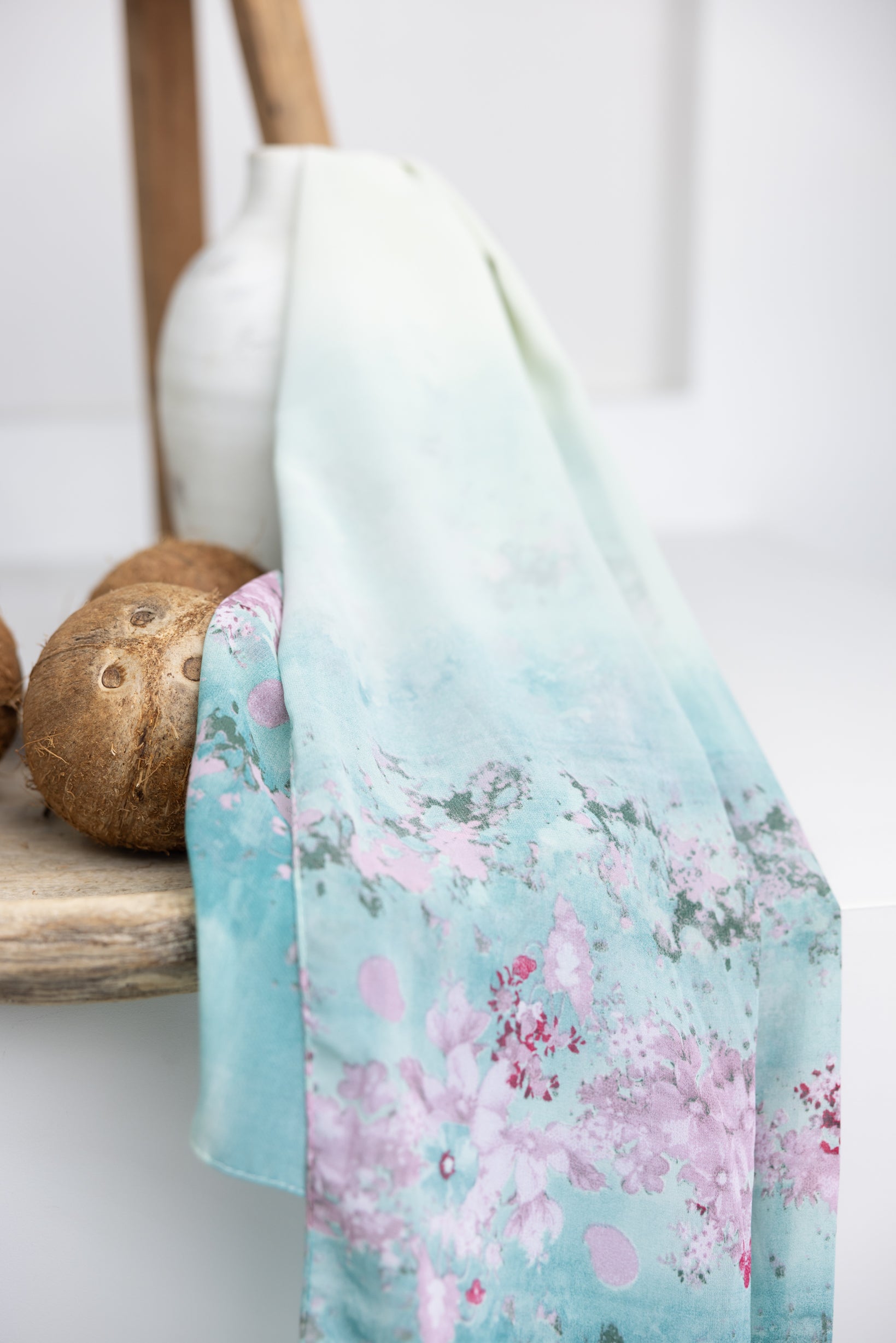 Elegant Calla Printed Shawl - Soft Floral Wrap Scarf for Women - Perfect for Weddings, Parties & Evening Events