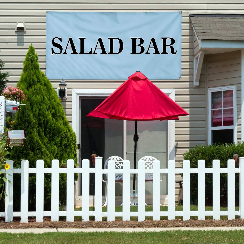 Vinyl Banner 16x40 Inches - Weatherproof Outdoor Advertising for Restaurants & Food