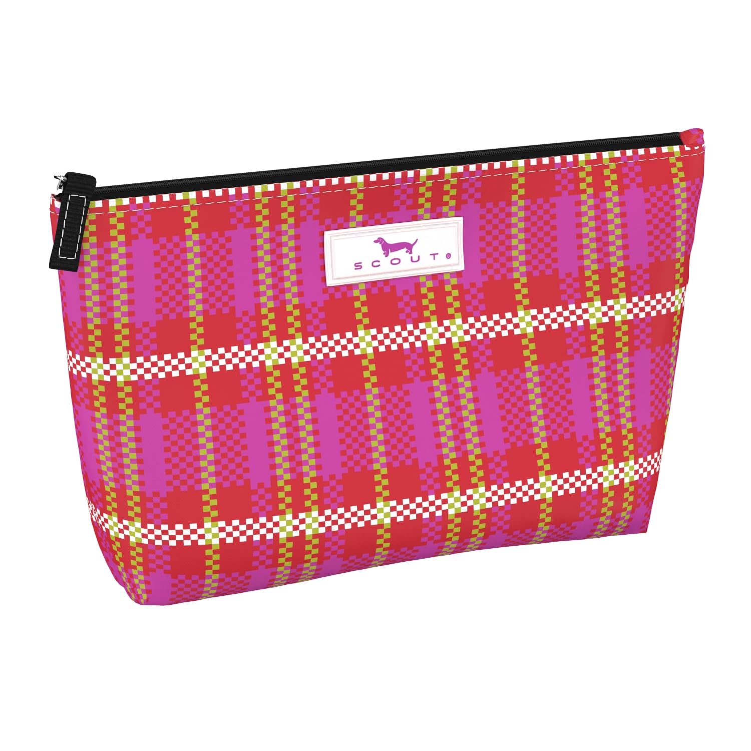 SCOUT Twiggy Makeup Bag - Slim Water-Resistant Cosmetic Pouch with Secure Zipper Closure, Easy to Clean & Compact for Travel | Perfect for Makeup Brushes, Toiletries & On-the-Go Essentials