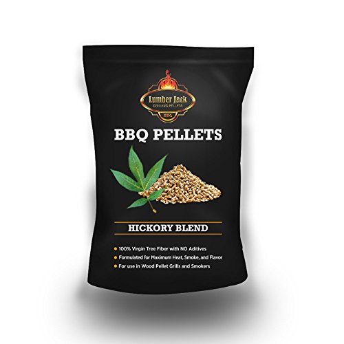 Premium Hickory Blend BBQ Wood Pellets - 20 lbs for Smoking & Grilling - Perfect for Backyard BBQs, Camping & Outdoor Cooking