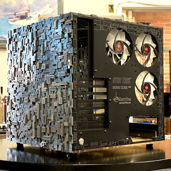 Star Trek Borg Cube ATX GREY Edition - Premium Tower PC Case for Gaming & Workstations | Fast Shipping | Perfect for Sci-Fi Fans & Custom PC Builds