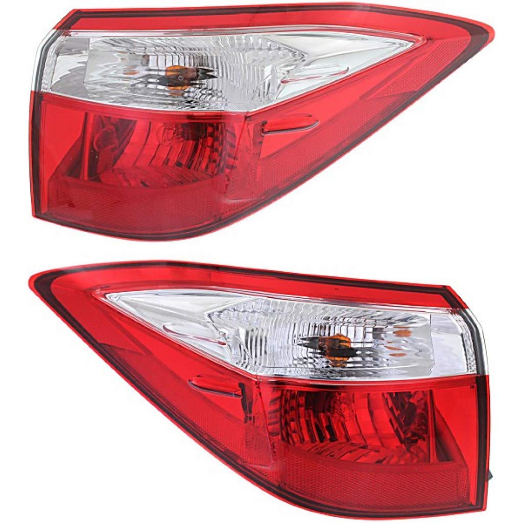 2014-2016 Toyota Corolla LED Tail Lights Pair - DOT Certified (Driver & Passenger Side) with Bulbs Included | Part #TO2804118 + TO2805118 | Perfect for Night Driving & Enhanced Safety